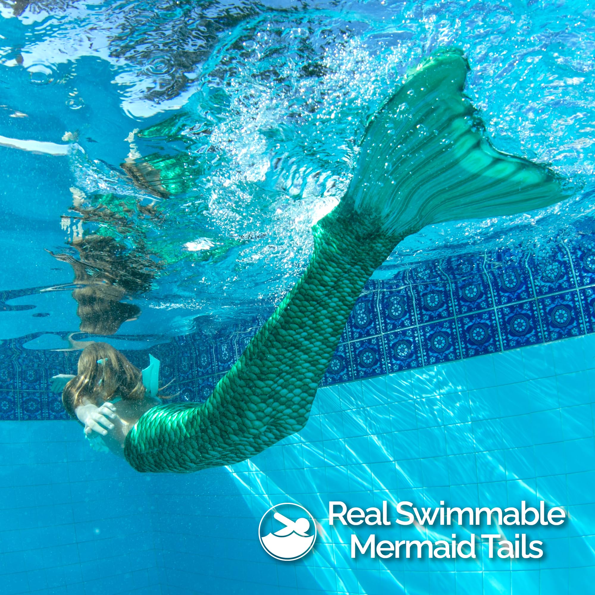 Fin Fun Mermaidens - Premium Swim Mermaid Tails with Monofin for Women, Teens & Adults | Professional Mermaid Tail for Swimming, Underwater Photography & Fantasy Costume Play