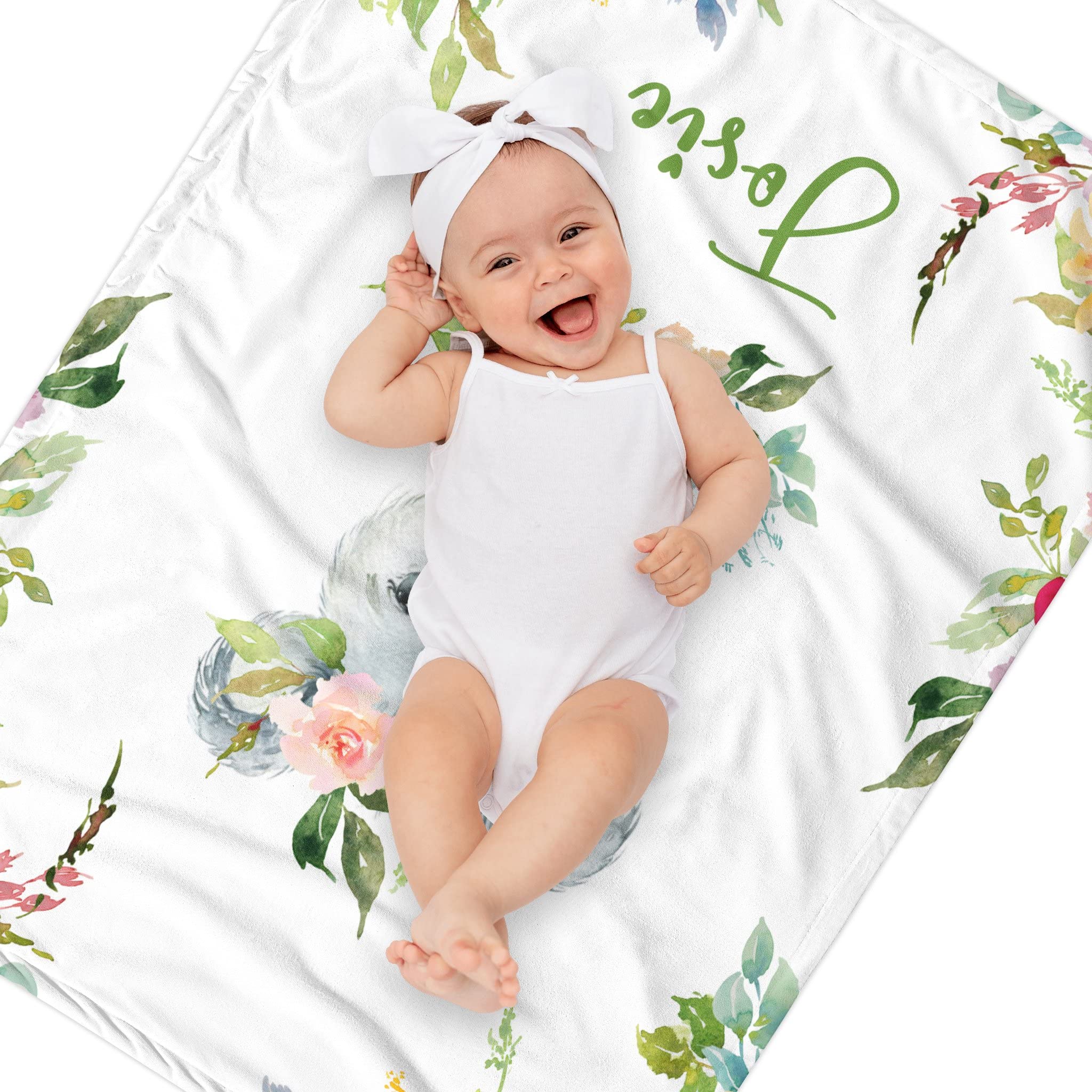 Personalized Baby Blankets for Girls & Boys - Custom Name Blanket with Super Soft Koala Design | Perfect Gift for Newborns, Infants & Kids | Ideal for Nursery, Stroller, Travel & Photo Shoots