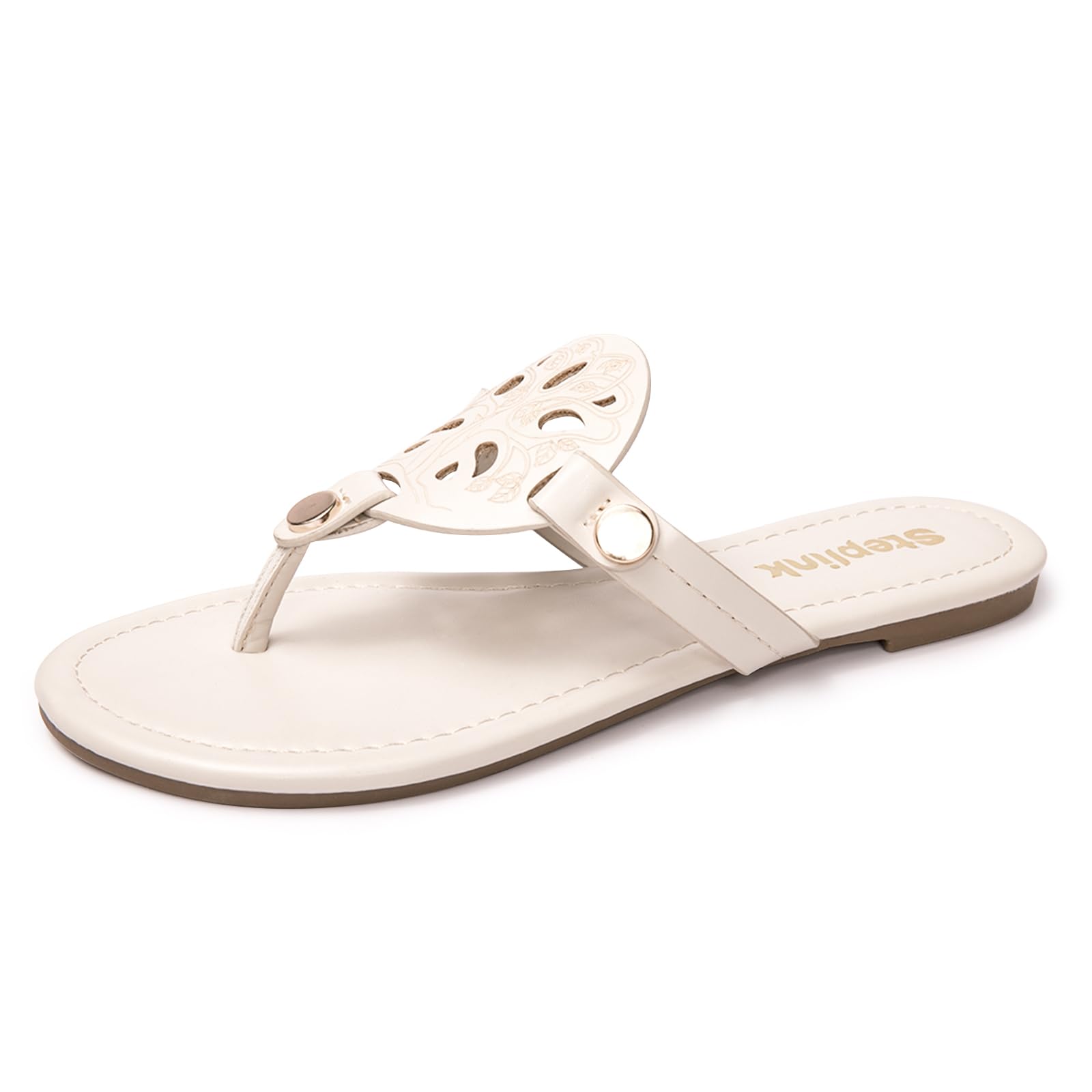 Women's Comfortable Flat Sandals - Slip On Slides & Flip Flops for Summer - Casual & Dressy Thong Sandals for Beach, Pool, Vacation & Everyday Wear