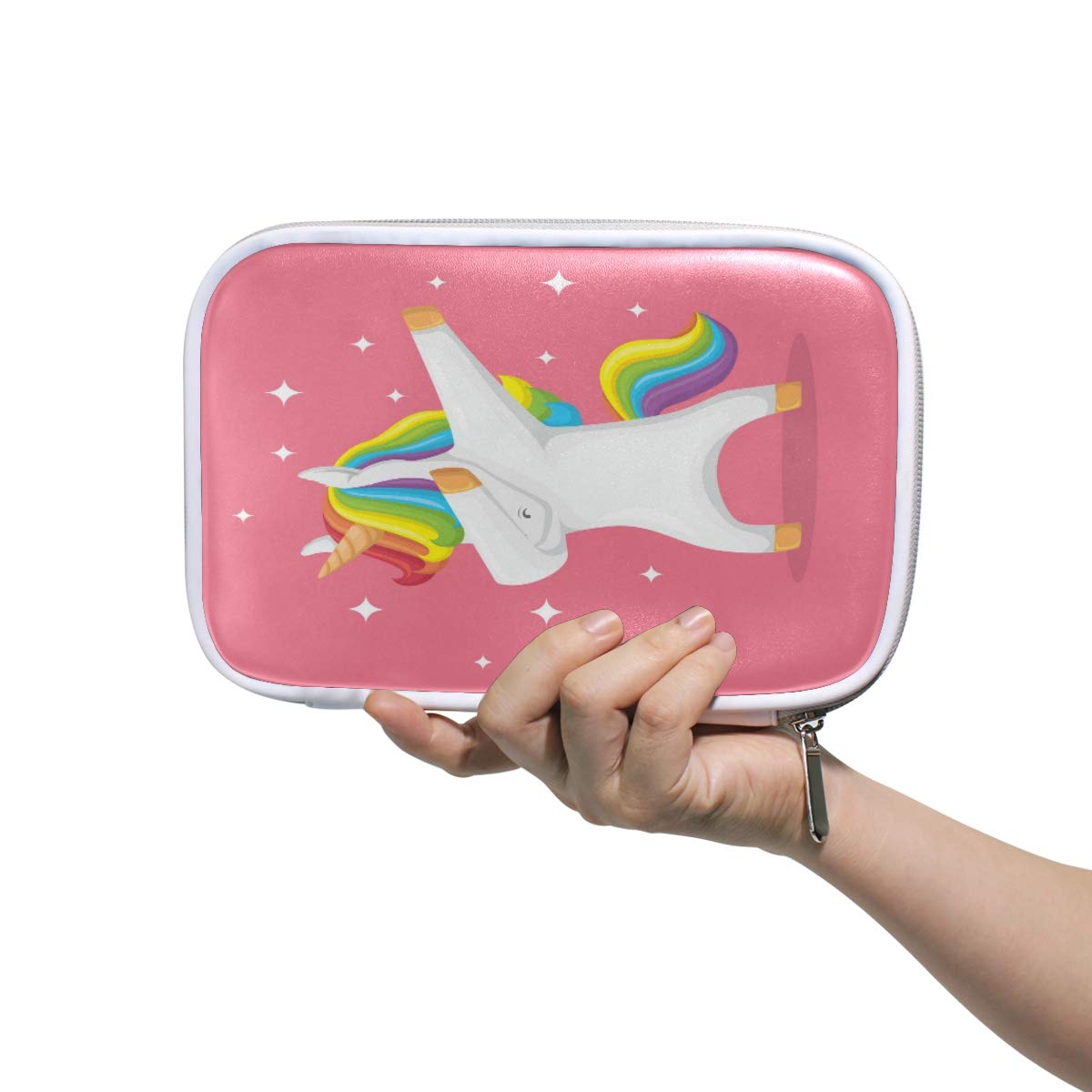 Large Unicorn Dabbing Pencil Case - Spacious School & Office Pen Holder, Cosmetic Storage Pouch for Students, College Supplies | Perfect for Backpack Organization & Makeup Travel