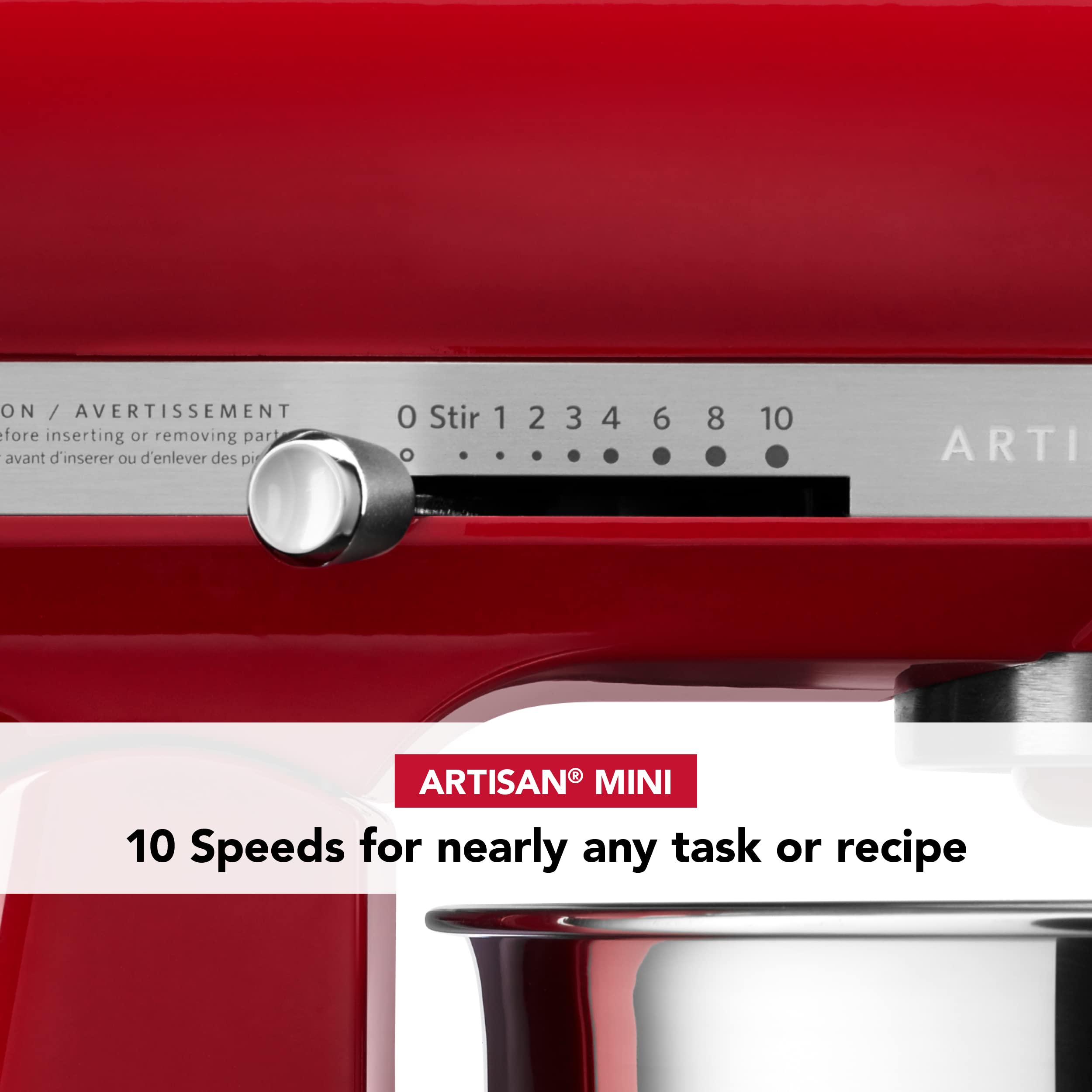 KitchenAid Artisan Mini 3.5 Quart Tilt-Head Stand Mixer - KSM3316X - Empire Red | Compact Baking Mixer for Cookies, Cakes & Dough | Perfect for Small Kitchens & Home Bakers