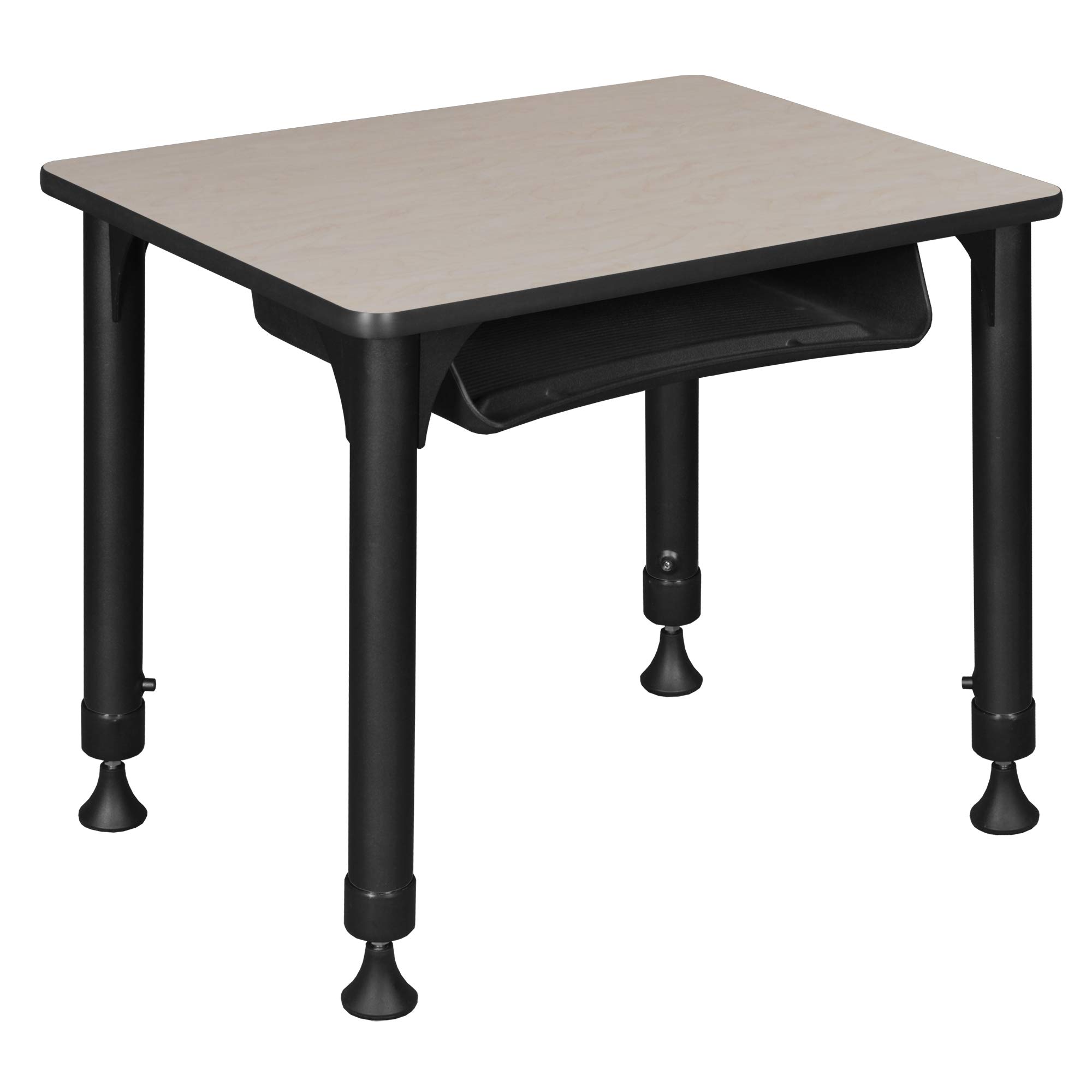 Regency Height Adjustable Rectangular Student Desk with Storage - 18.5