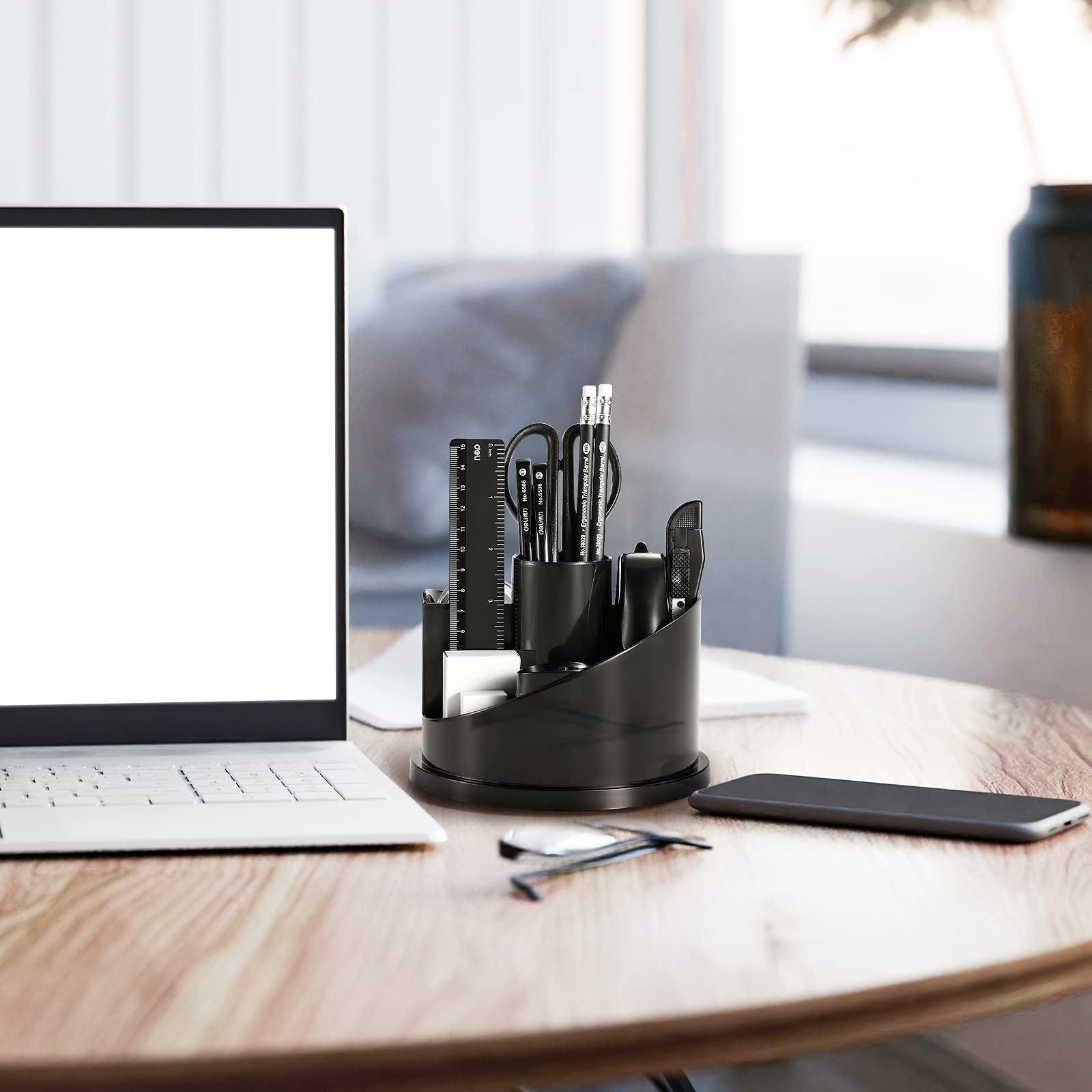 Deli 15-Piece Office Supplies Kit with Desk Organizer - Perfect for Home & Office Workspace