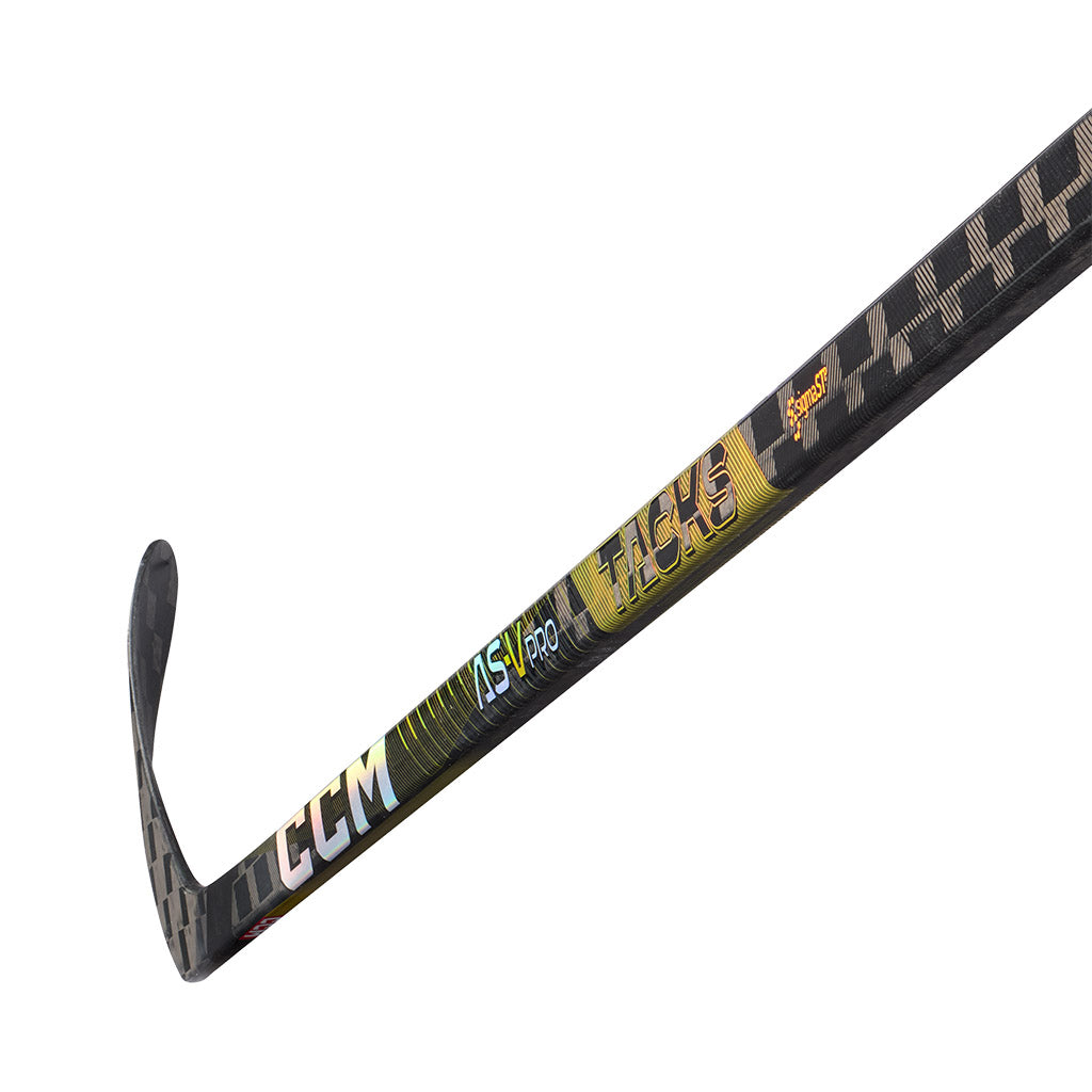 CCM Tacks AS-V Pro Senior Ice Hockey Stick - Lightweight Carbon Fiber Hockey Stick for Advanced Players - Perfect for Competitive Games & Training Sessions