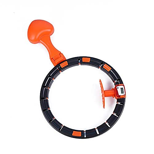 Smart Weighted Hoola Hoop for Adults & Kids - Adjustable 24-Section Fitness Hoop with Auto-Spinning Balls for Abdomen Exercise, Core Workout & Waist Massage - Perfect for Home Gym, Outdoor Fitness & Weight Loss Training