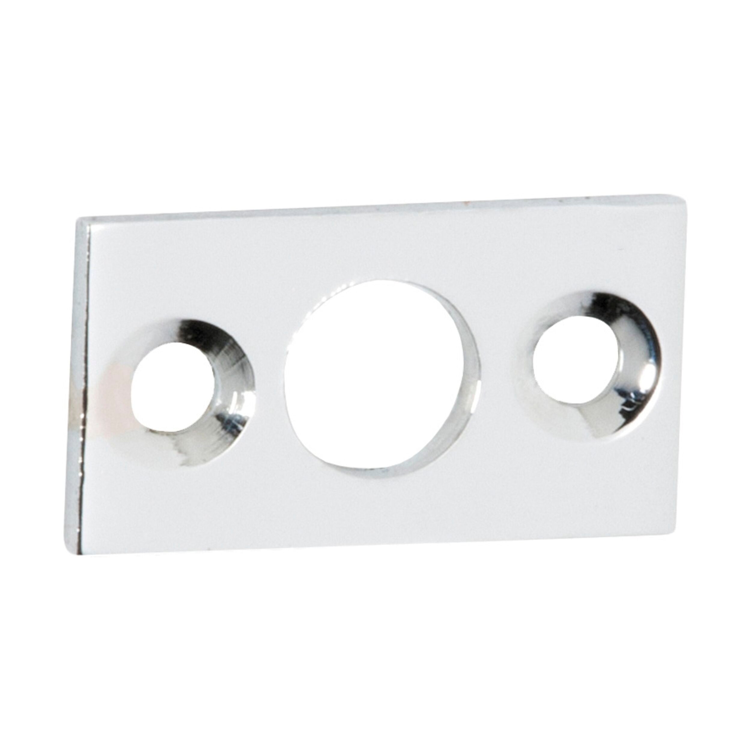 Chrome Plated 1438 Plate Keeper Bolt - 25mm Length x 13mm Width, 7.5mm Diameter - Ideal for Automotive, Machinery, and DIY Repair Projects