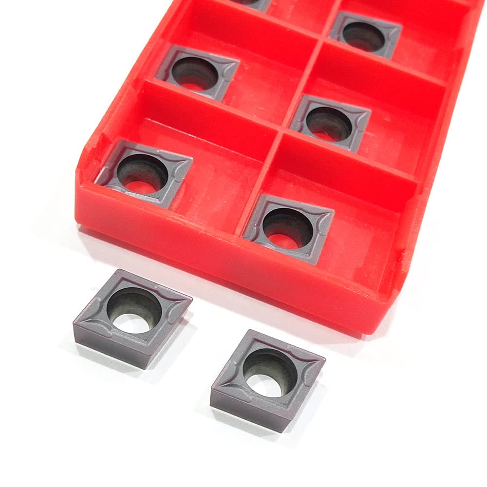 10Pcs Carbide Insert CCMT09T304-SC MP1125 External Metal Turning Tools for Lathe & Milling - High Precision Cutting for Steel, Aluminum & Alloy - Perfect for CNC Machining, Metalworking & Industrial Applications