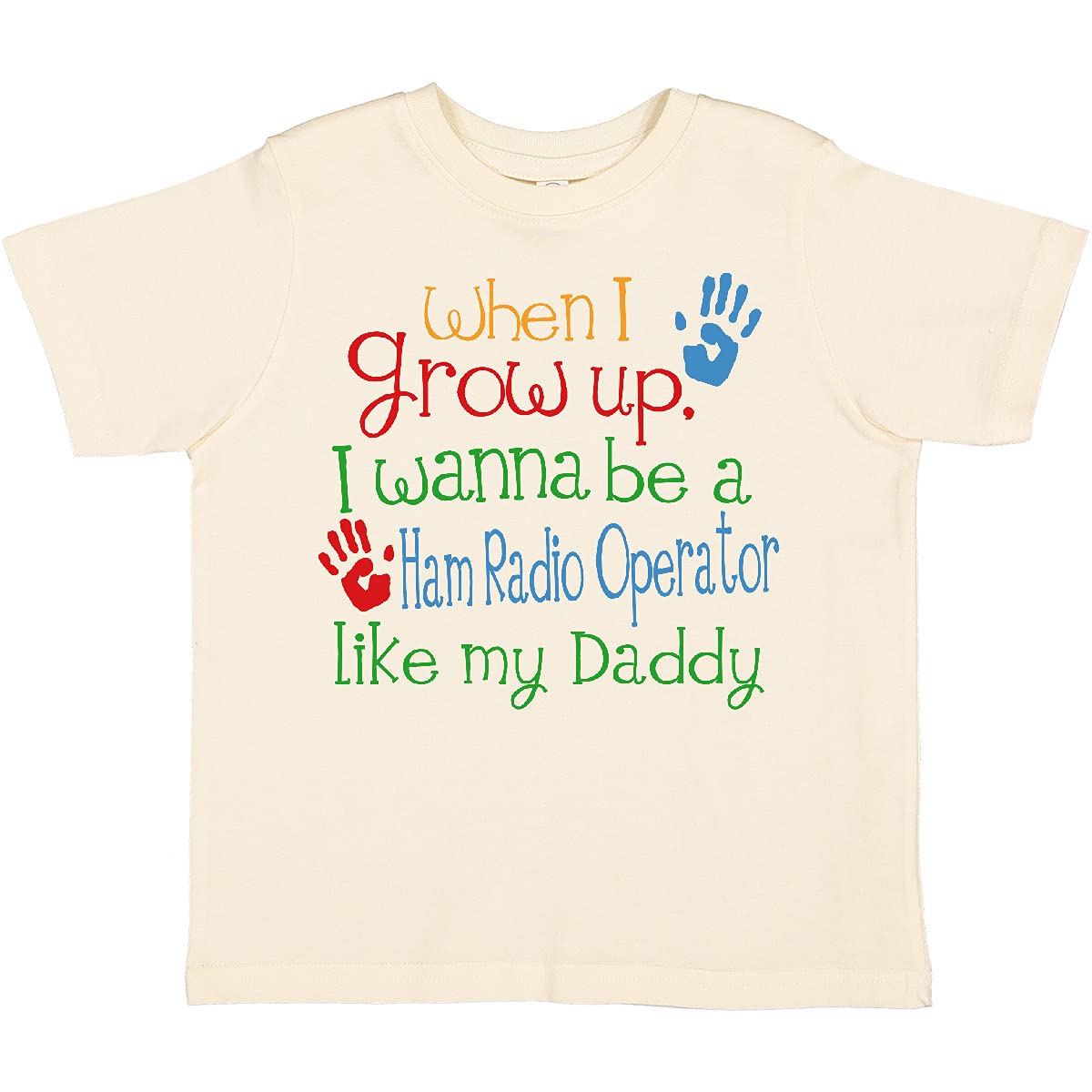 Inktastic Ham Radio Operator Like Daddy Toddler T-Shirt - Cute Amateur Radio Themed Kids Tee for Father's Day & Family Events