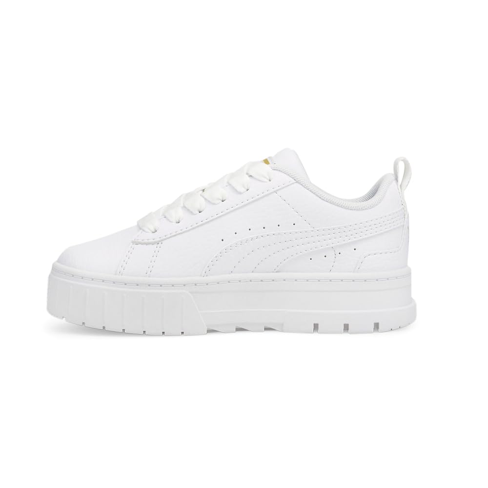PUMA Mayze Leather Sneakers for Big Kids - Stylish & Comfortable School Shoes for Boys & Girls - Perfect for Casual Wear & Daily Activities