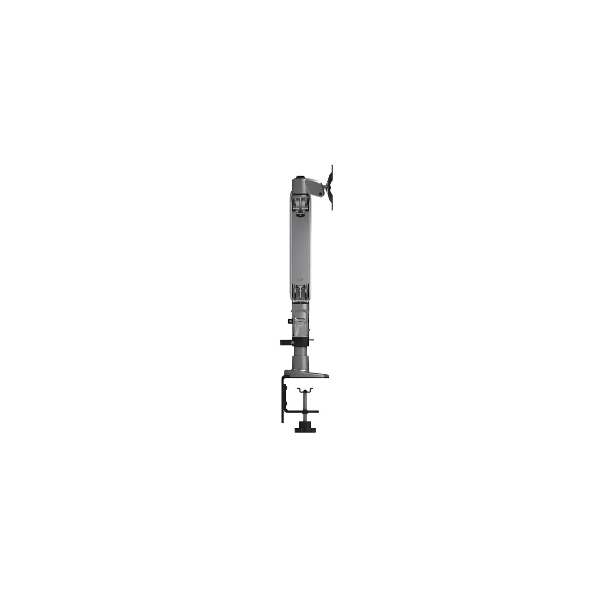 Kantek KTKMA320 Silver Monitor Arm - Adjustable Single Monitor Mount for Home & Office Desk - Ergonomic VESA Compatible Stand for 13-32 Inch Screens