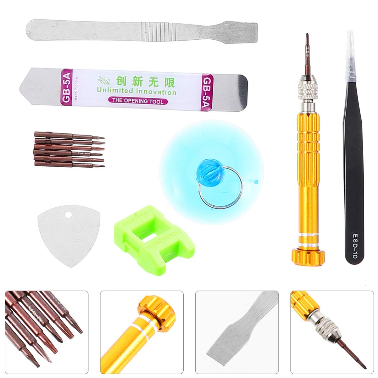 13-Piece Professional Phone Repair Kit with Screwdrivers - Essential Tools for iPhone, Samsung & Smartphone Repairs - Perfect for DIY Fixes & Screen Replacements