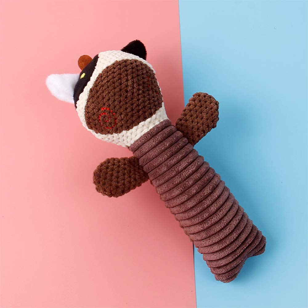LKJYBG Squeaky Plush Dog Toys - Soft & Durable Corn Velvet Stuffed Animal Rope Toy for Puppies | Bite-Resistant Chew Toy with Sound for Small & Medium Dogs | Perfect for Playtime, Training & Cuddling