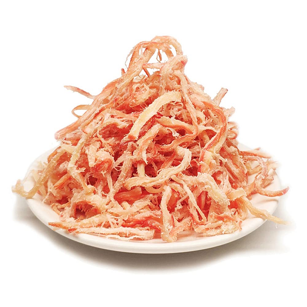 Premium Wild-Caught Dried Shredded Squid Strips (32 oz) - Natural, Organic, No Additives - Perfect for Snacking, Asian Cooking, and Seafood Recipes