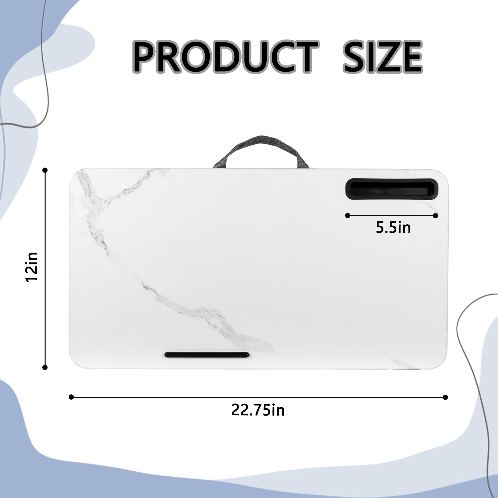 Portable Lap Desk for Laptop & Tablet - Fits Up to 16