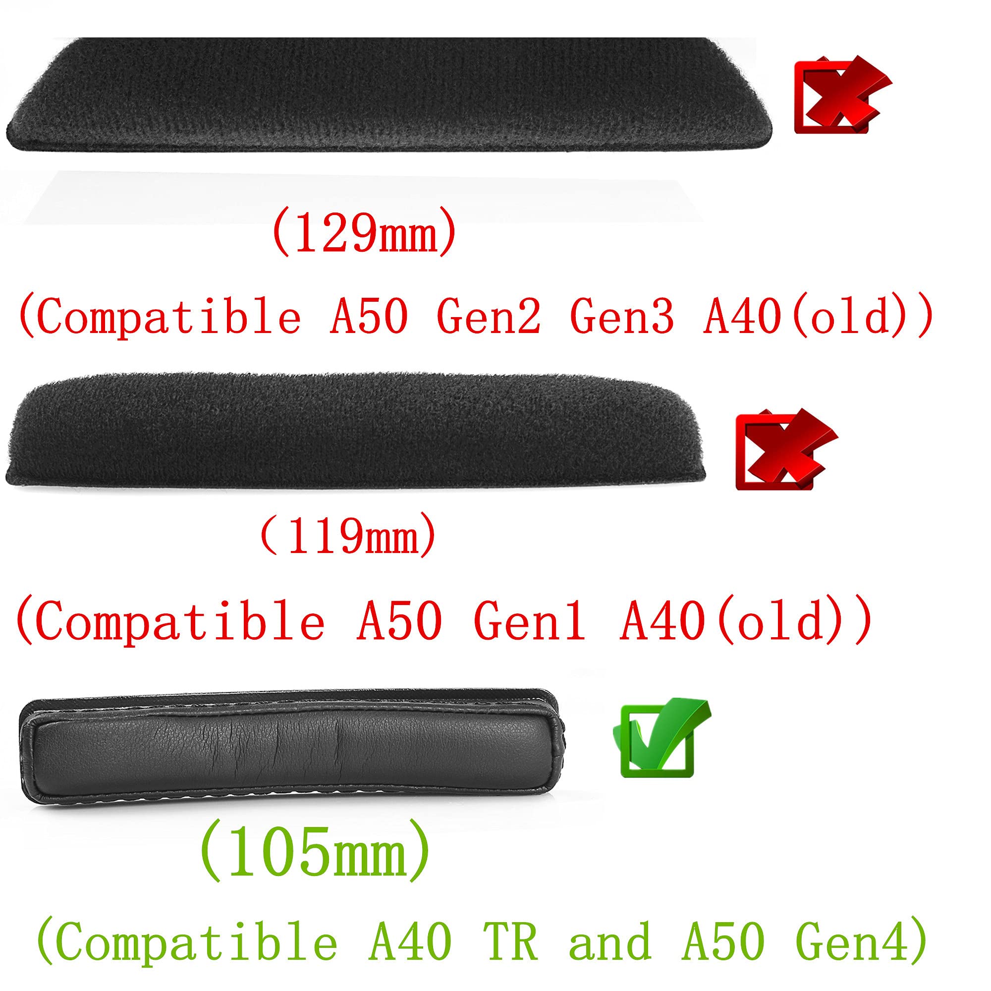 Astro A40 TR & A50 Gen4 Gaming Headset Replacement Headband Cover - Comfortable Cushion Pad Protector for DIY Repair (Style 3) - Perfect for Long Gaming Sessions & Headphone Maintenance
