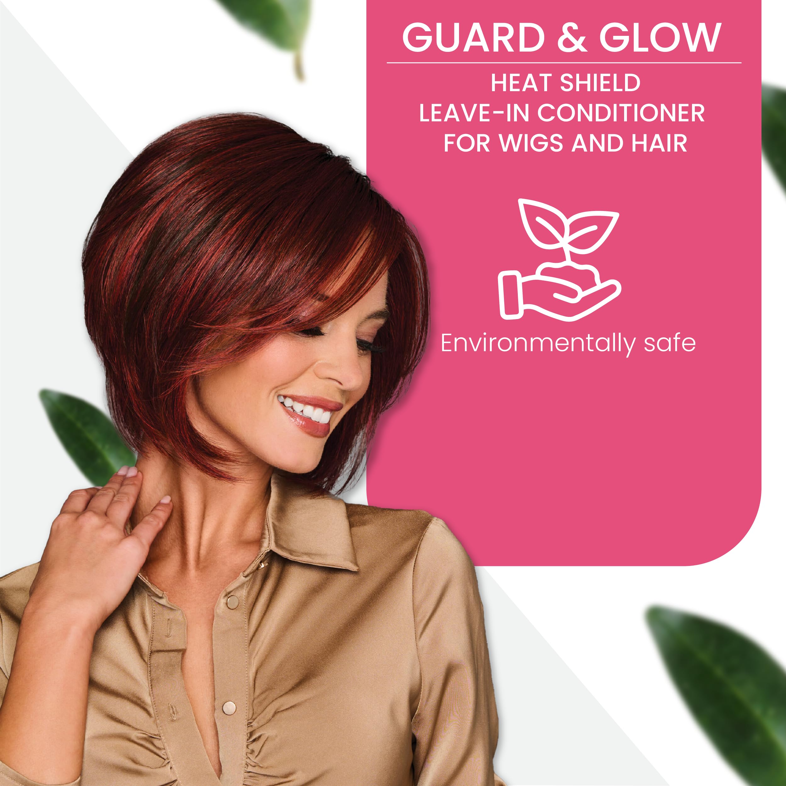HairUWear Restore Leave-In Conditioner & Heat Protectant for Wigs & Hair Extensions - 8 oz - Moisturizes, Repairs & Protects Against Heat Damage - Perfect for Daily Styling & Salon Use