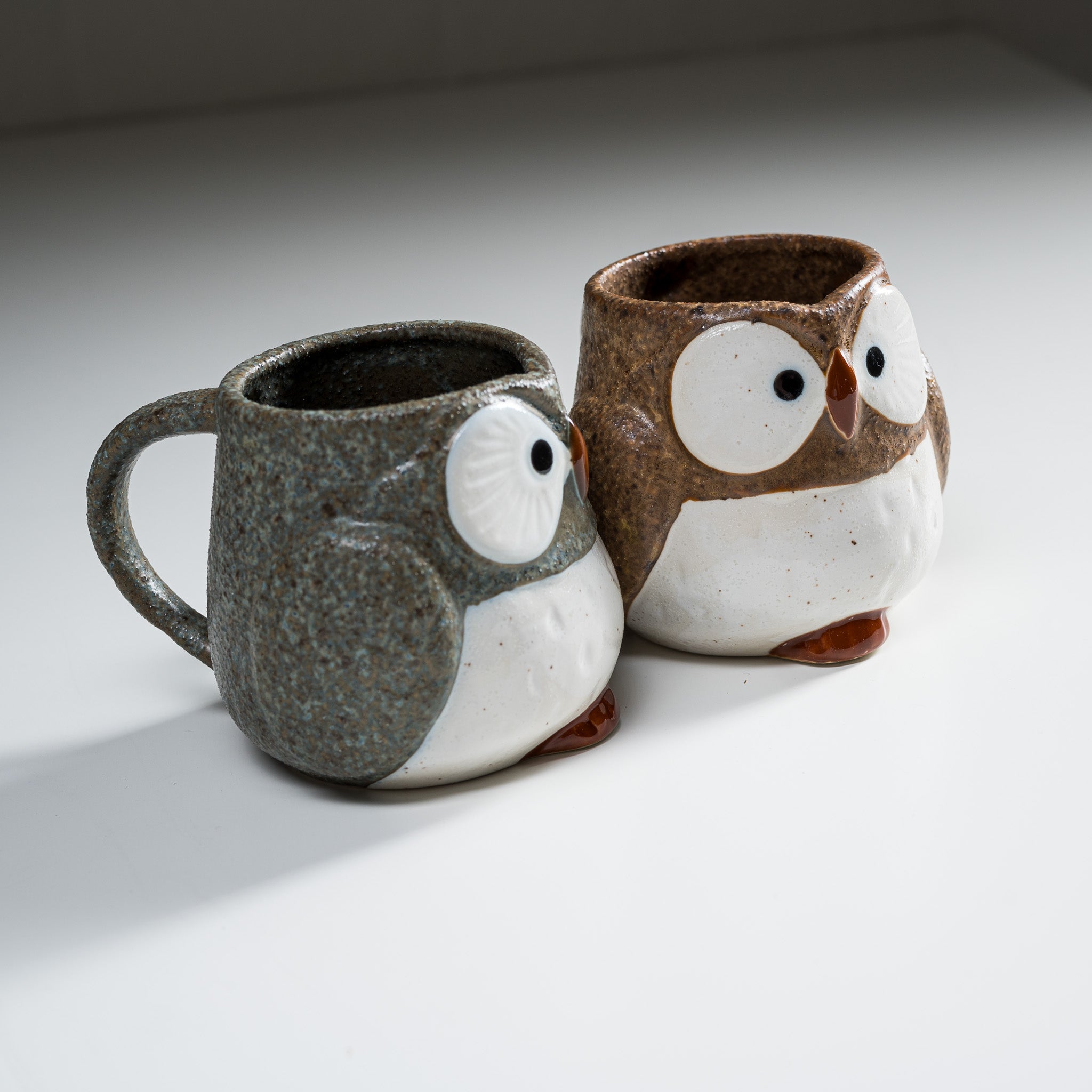 Twins Owl Pair Mug Cups - Cute Ceramic Coffee Mugs for Couples, Best Friends & Siblings - Perfect for Valentine's Day Gifts, Housewarming & Cozy Coffee Time at Home