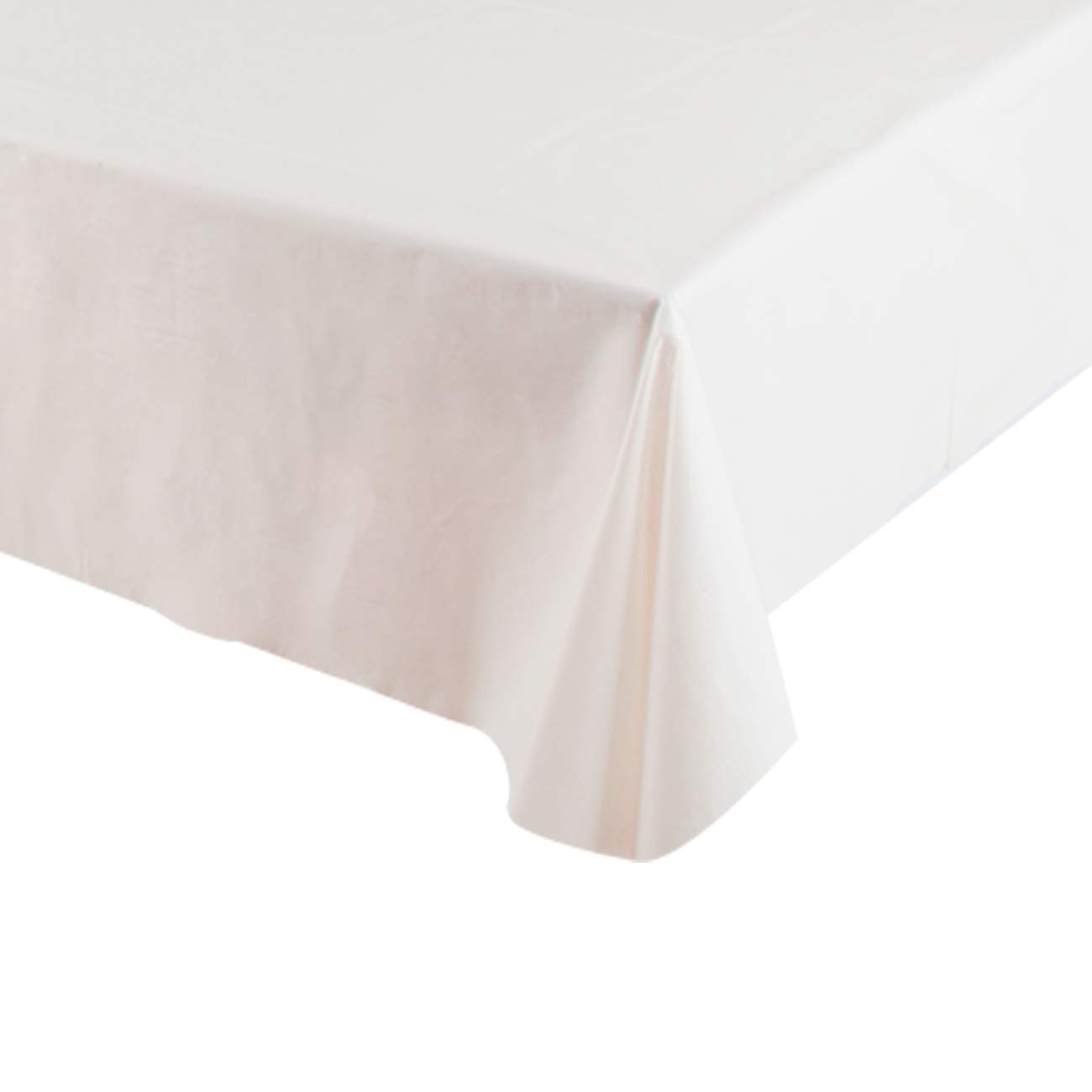 Heavy Duty Disposable Plastic Tablecloths for Rectangle Tables, 12 Pack - 54