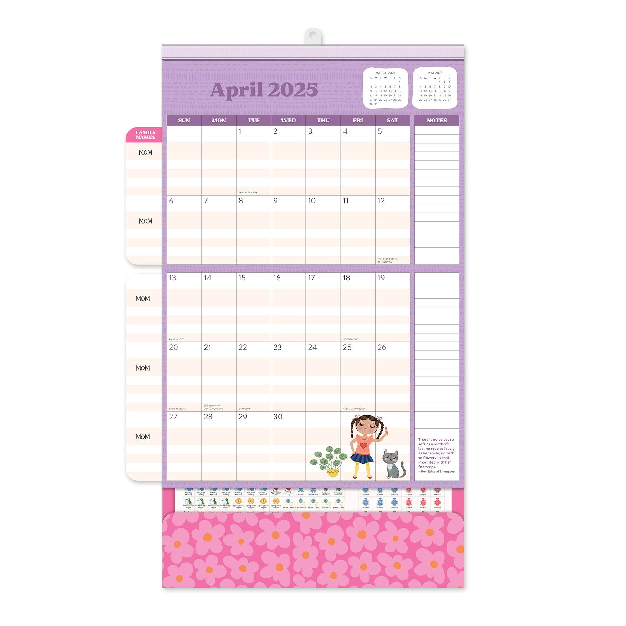 2025 Wall Calendar - Orange Circle Studio Monthly Planner 2024-2025 (January-December) | 12