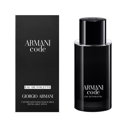 Armani Code Men Refillable 75ml Eau de Toilette Spray - Premium Men's Cologne for Date Night & Special Occasions