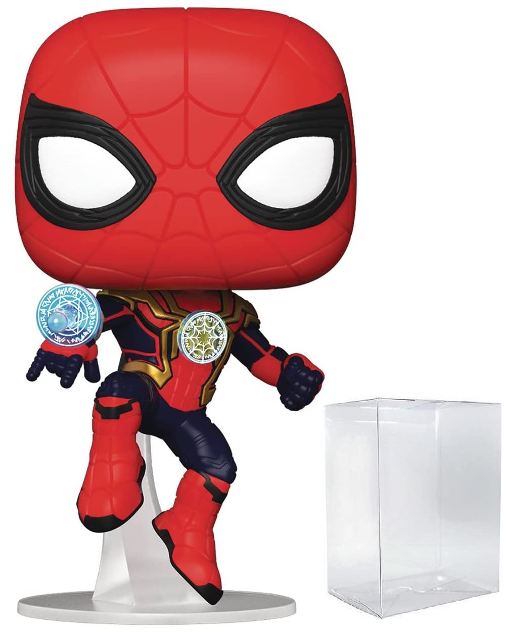 Spider-Man Marvel No Way Home Integrated Suit Funko Pop! Vinyl Figure with Pop Box Protector - Collectible Action Figure for Marvel Fans & Home Decor