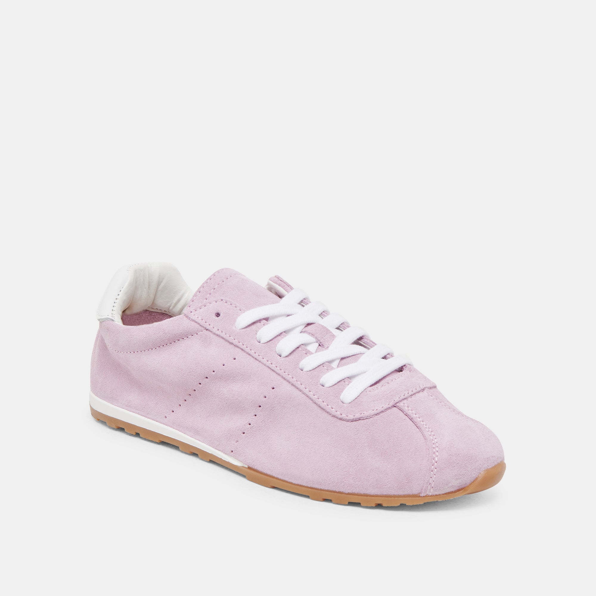 SERINA Women's Lavender Suede Sneakers - Comfortable Casual Shoes for Walking, Running & Everyday Wear