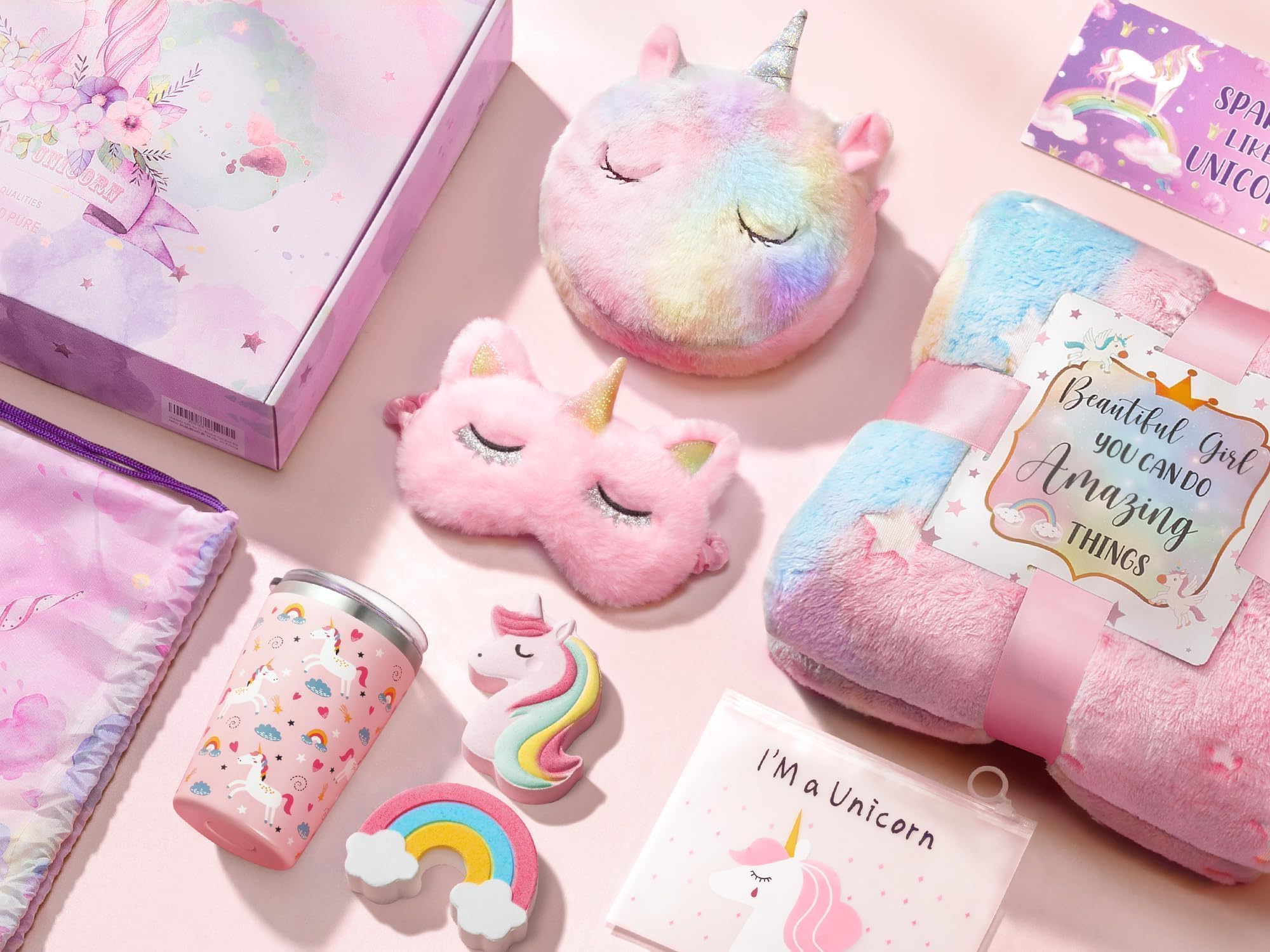 Tiblue Unicorn Plush Toy for Girls Ages 3-10 - Cute Stuffed Animal Birthday Gift for Toddler, Daughter & Niece | Easter Present, Trendy Kids Room Decor & Playtime Companion