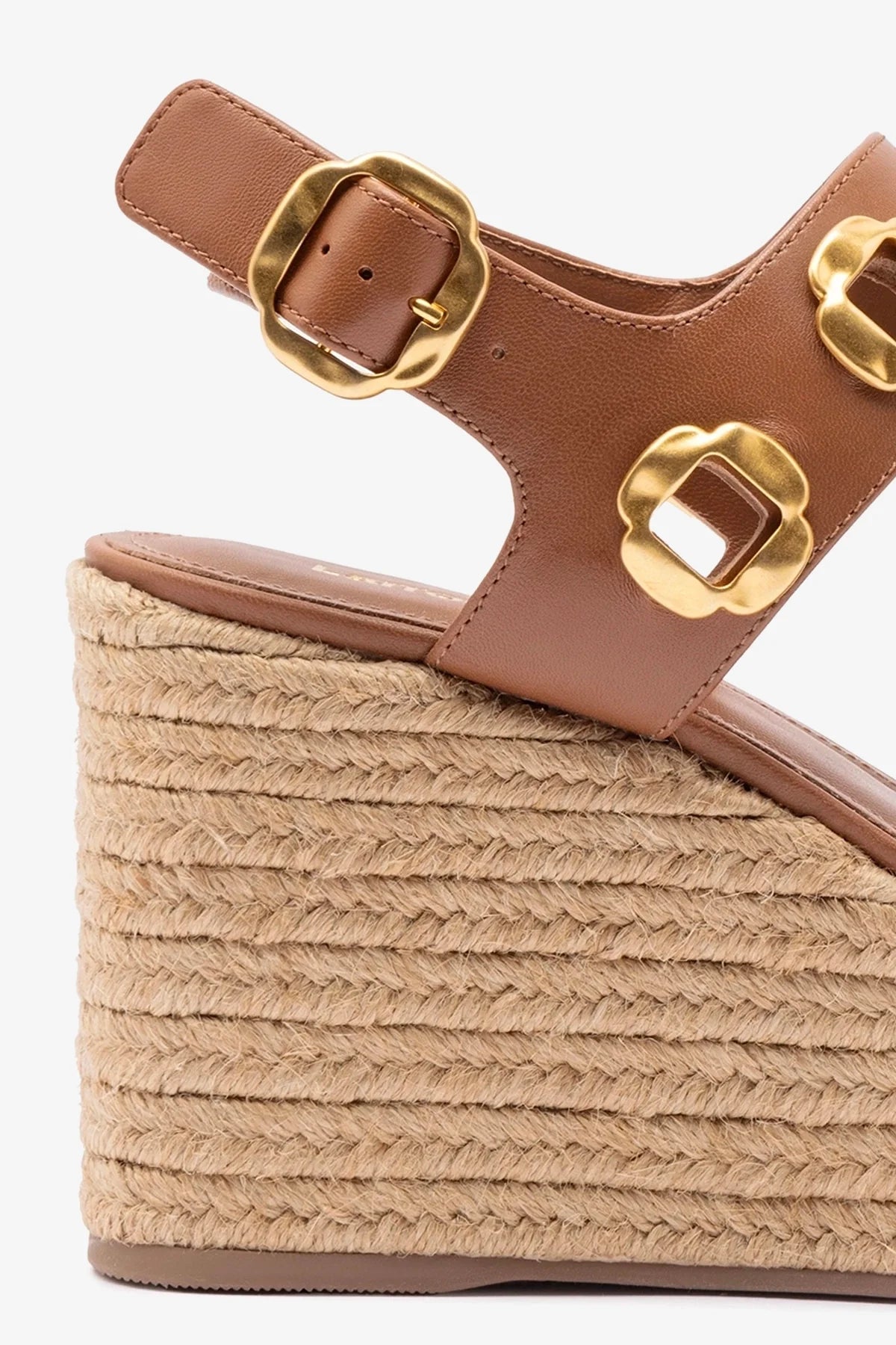 Premium Milan Espadrille Shoes in Caramel Leather - Comfortable & Stylish Women's Flats for Summer, Beach & Casual Outings
