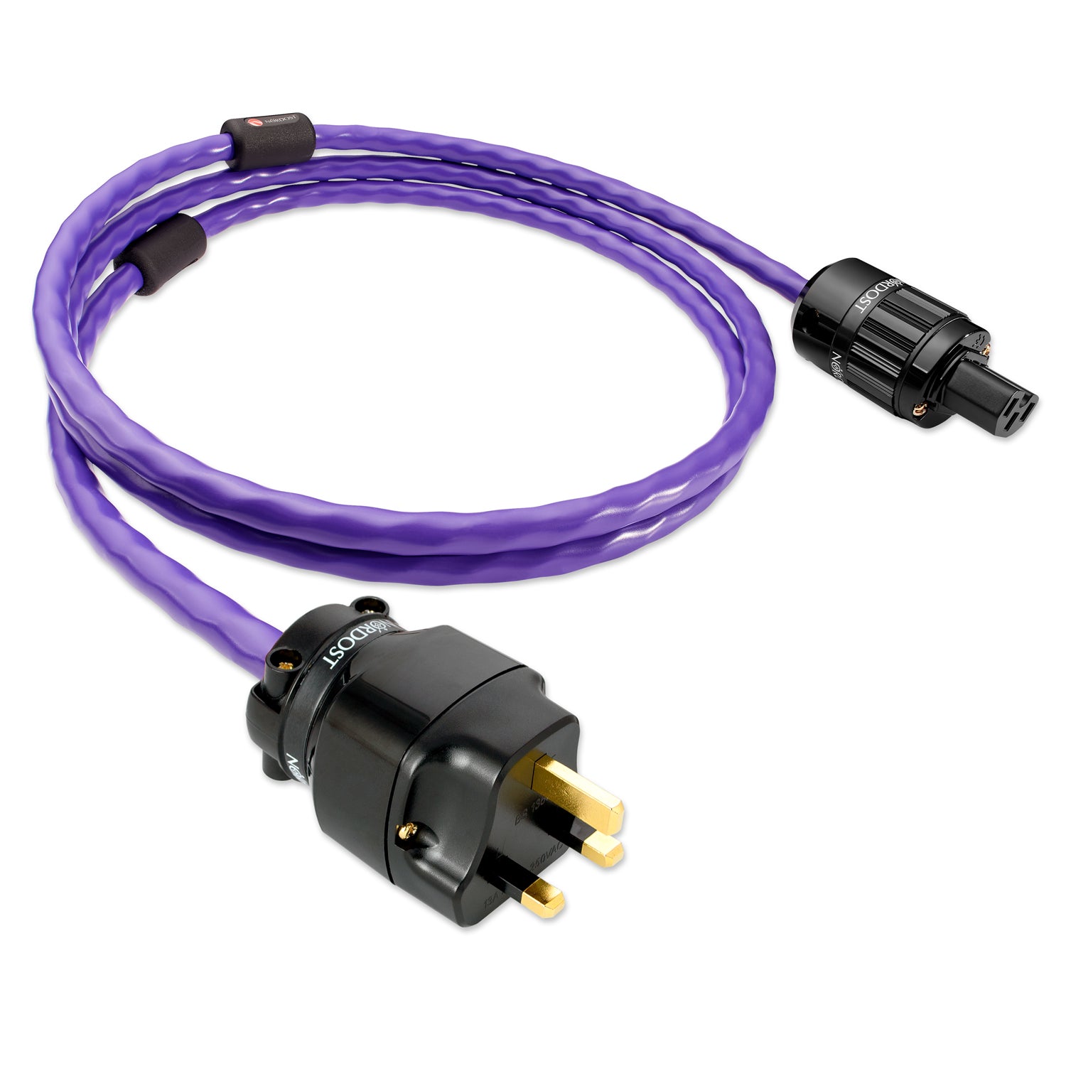 Nordost Leif 3 Purple Flare 3 Power Cord - Premium Audio Power Cable for Hi-Fi Systems, Home Theater & Audiophile Equipment (6ft) - Perfect for Turntables, Amplifiers & High-End Audio Components