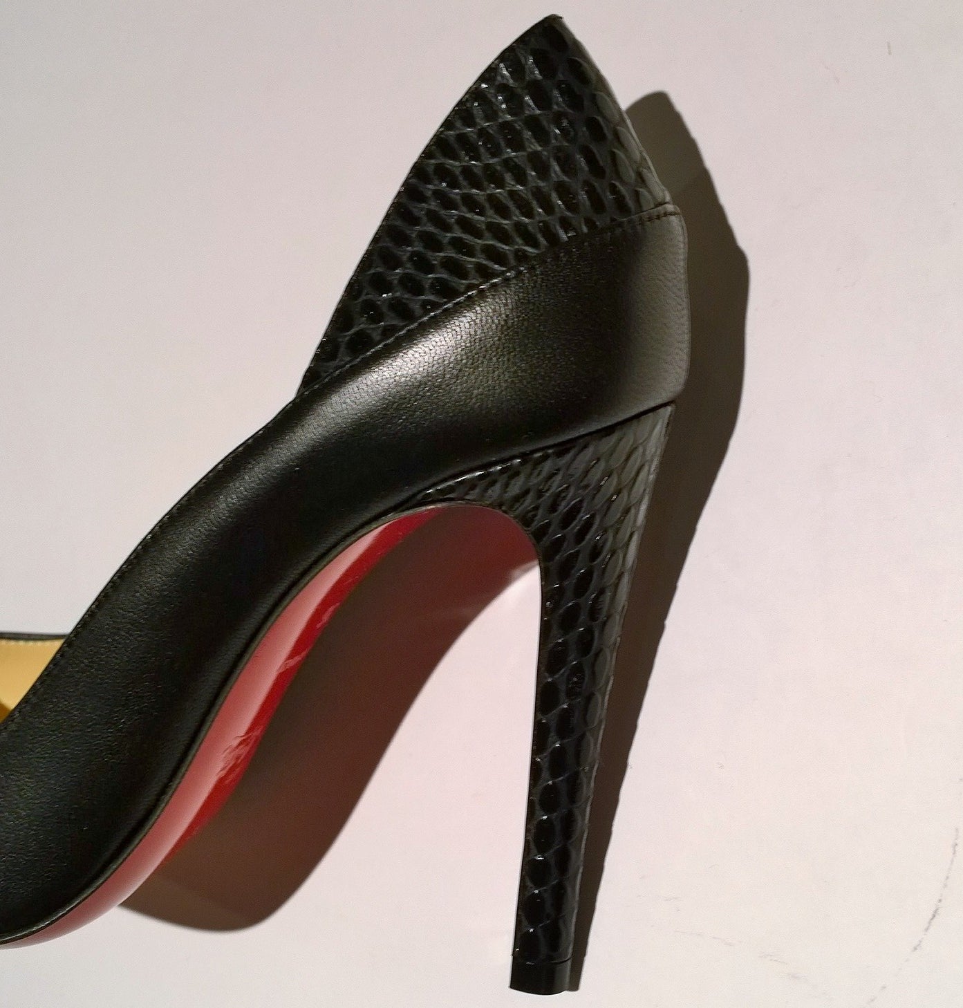 Christian Louboutin Maastrict 100 Black Leather Pumps - Elegant High Heels for Women | Perfect for Weddings, Parties & Special Occasions