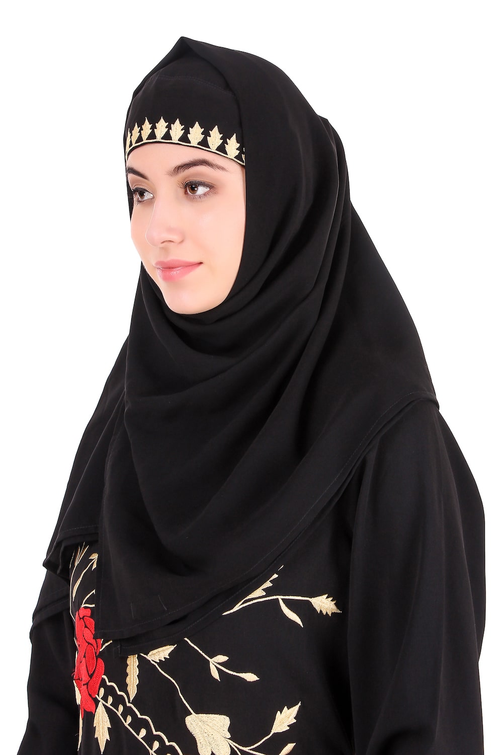 Black Nida Hijab - Modest Muslim Headscarf for Women - Perfect for Prayer, Work, and Everyday Wear