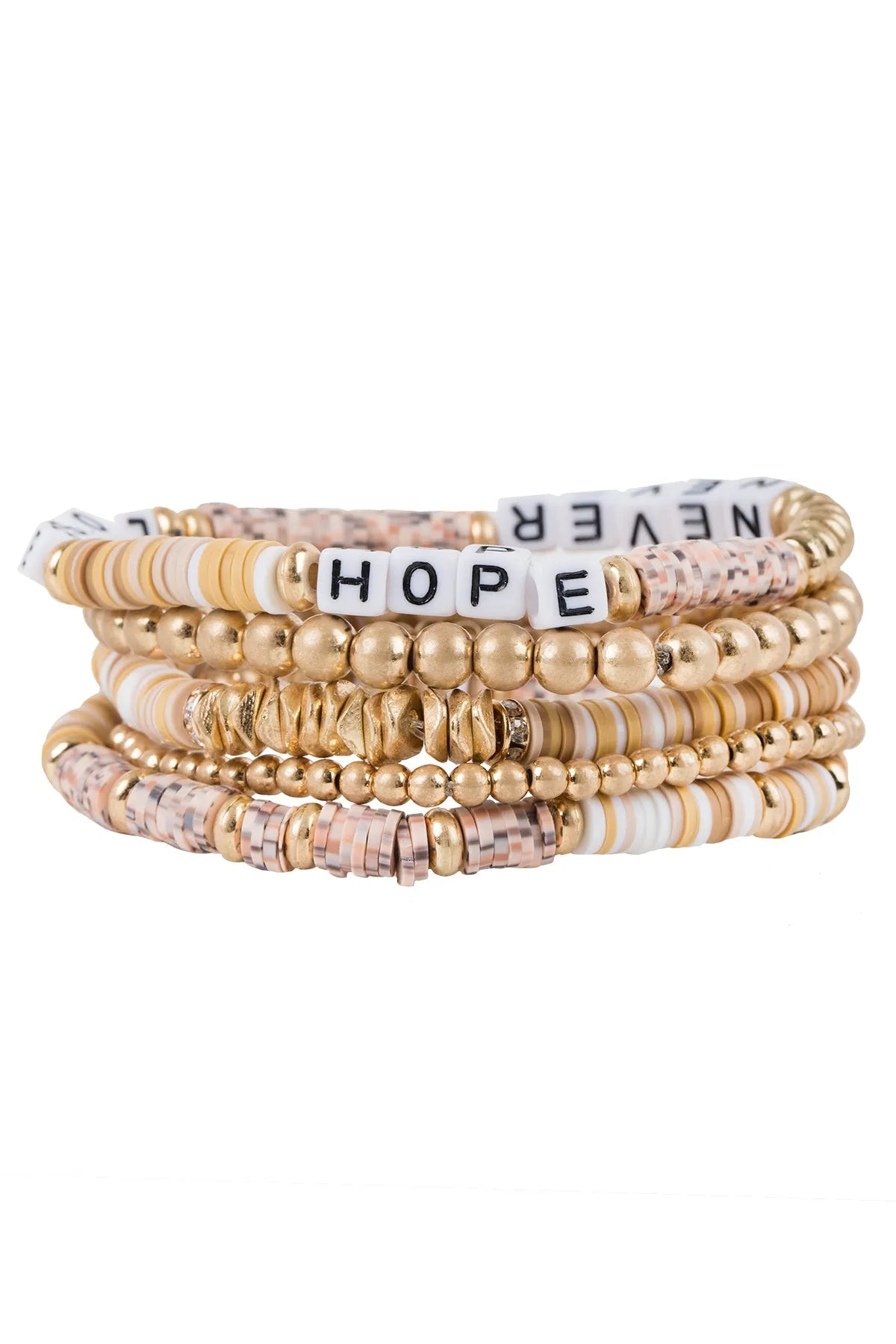 Positive Vibes Bracelet Set - Inspirational Beaded Wristbands for Women & Girls - Perfect for Yoga, Meditation & Daily Motivation