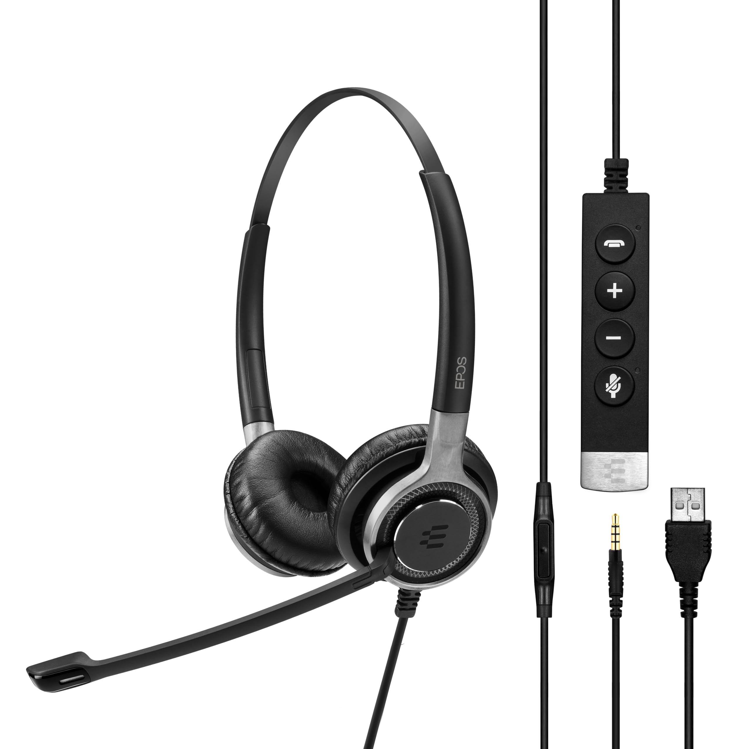 Sennheiser SC 660 Premium Dual-Sided Wired Headset with Noise Cancellation - Business & Call Center Headphones for Clear Communication (504557) - Perfect for Office, Remote Work, and Customer Service