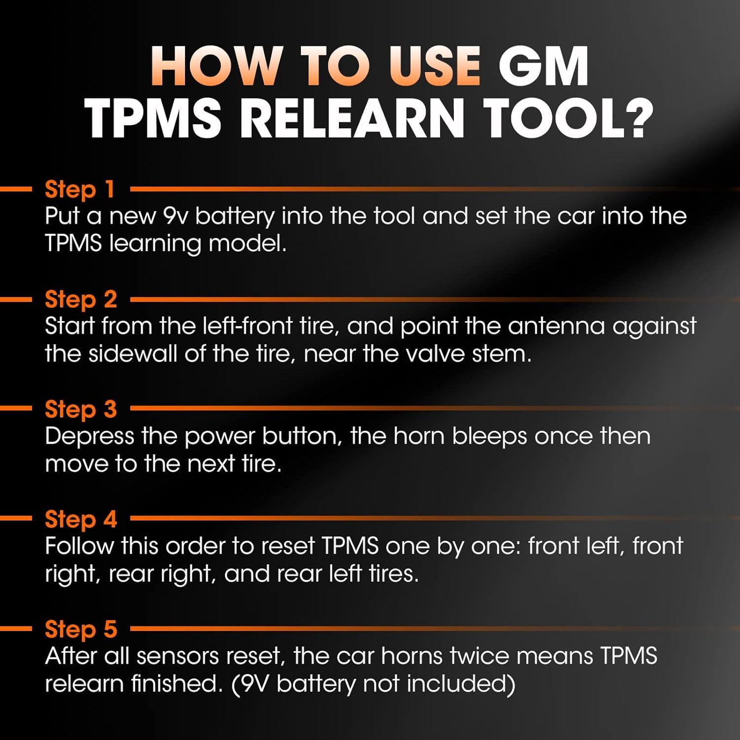 2-in-1 TPMS Relearn Tool for GM & Ford Vehicles | EL50448 Tire Pressure Monitor Sensor Reset Tool | Perfect for Auto Shops & DIY Car Maintenance