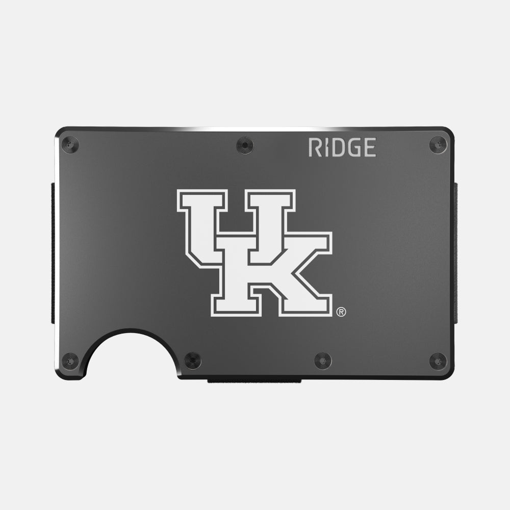 Ridge Wallet Slim Minimalist RFID Blocking Front Pocket Wallet - Kentucky Wildcats Team Design - Perfect for Everyday Carry, Travel & Gifting