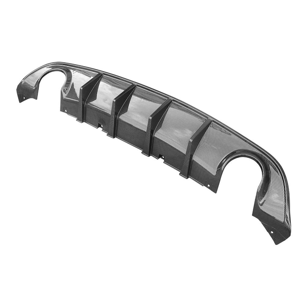 FREEMOTOR802 Rear Bumper Diffuser for 2015-2023 Dodge Charger SRT | V3 Style Carbon Fiber Print PP Spoiler | Perfect for Car Upgrades & Performance Enhancement