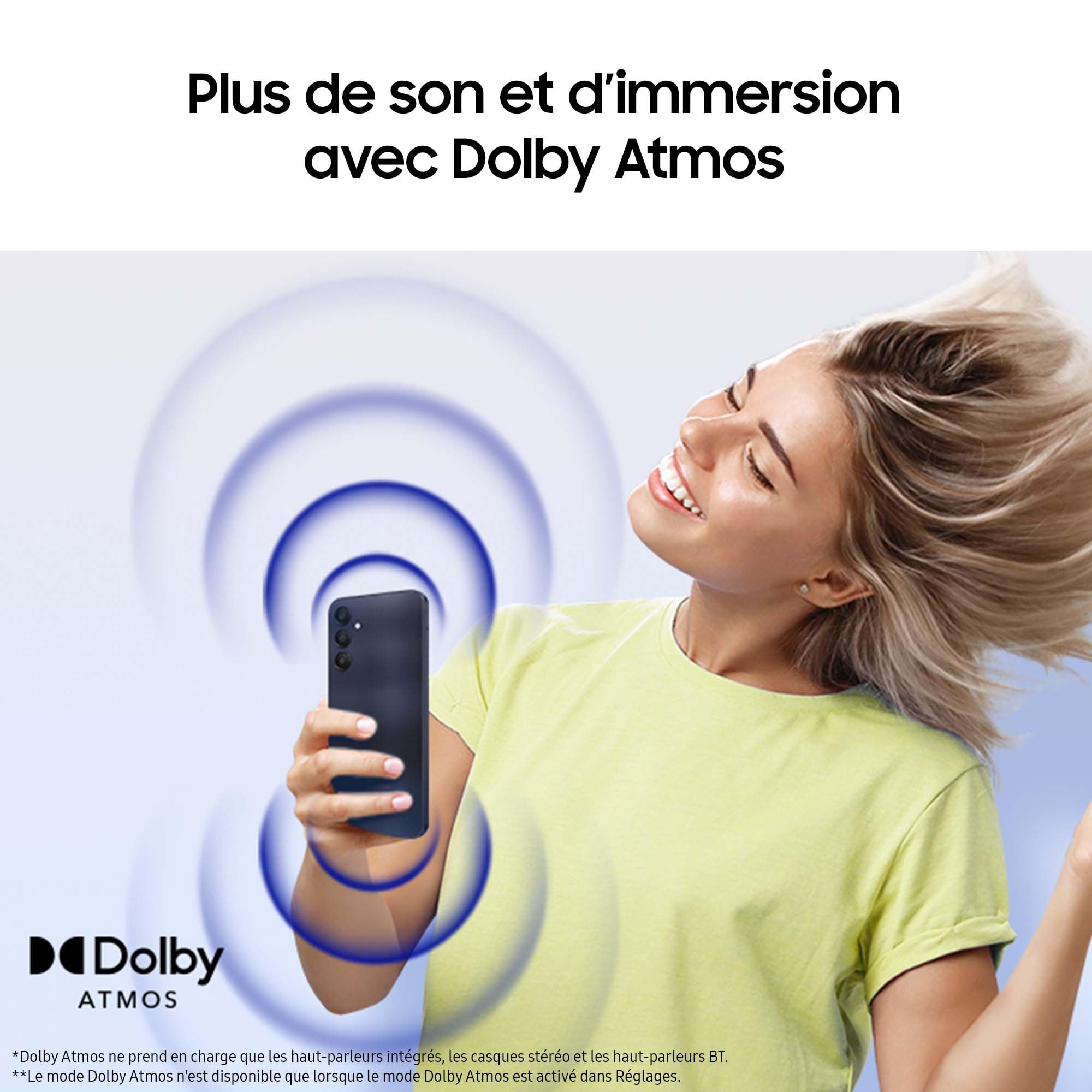 Samsung Galaxy A25 5G Unlocked Smartphone - 256GB Storage, 25W Fast Charger Included, Blue (French Version) | Amazon Exclusive | Perfect for Streaming, Gaming & Productivity on the Go