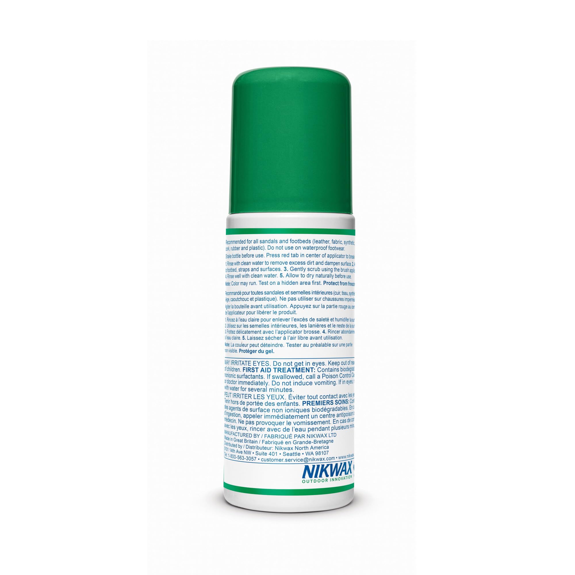 Nikwax Sandal Wash - Gentle Cleaner & Deodorizer for Sandals, Climbing Shoes, Sockless Footwear | Perfect for Outdoor Adventures, Gym Use & Travel