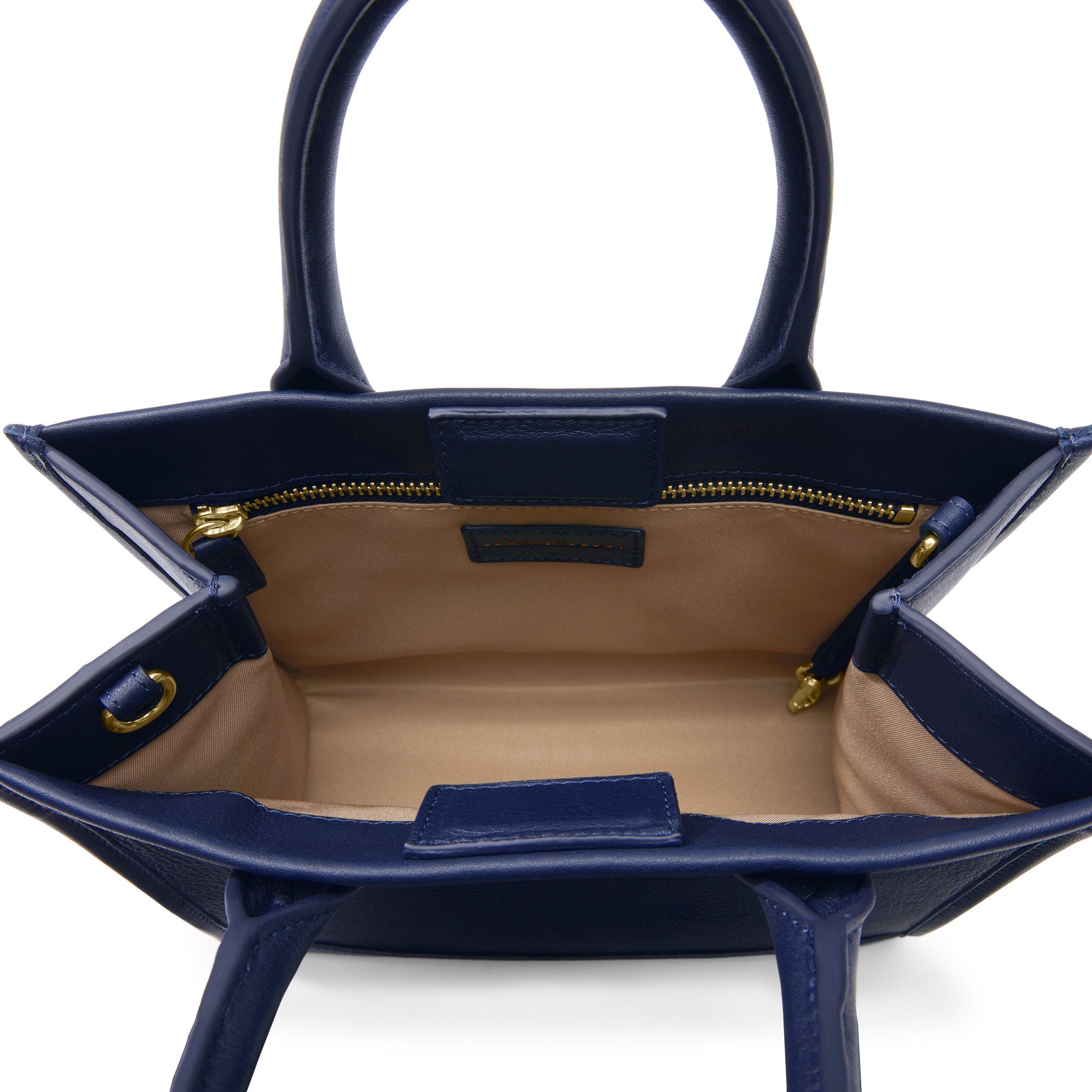 Kress Mini Top Handle Bag for Women - Navy Blue Crossbody Purse, Small Shoulder Bag for Everyday Use, Work, Travel & Shopping