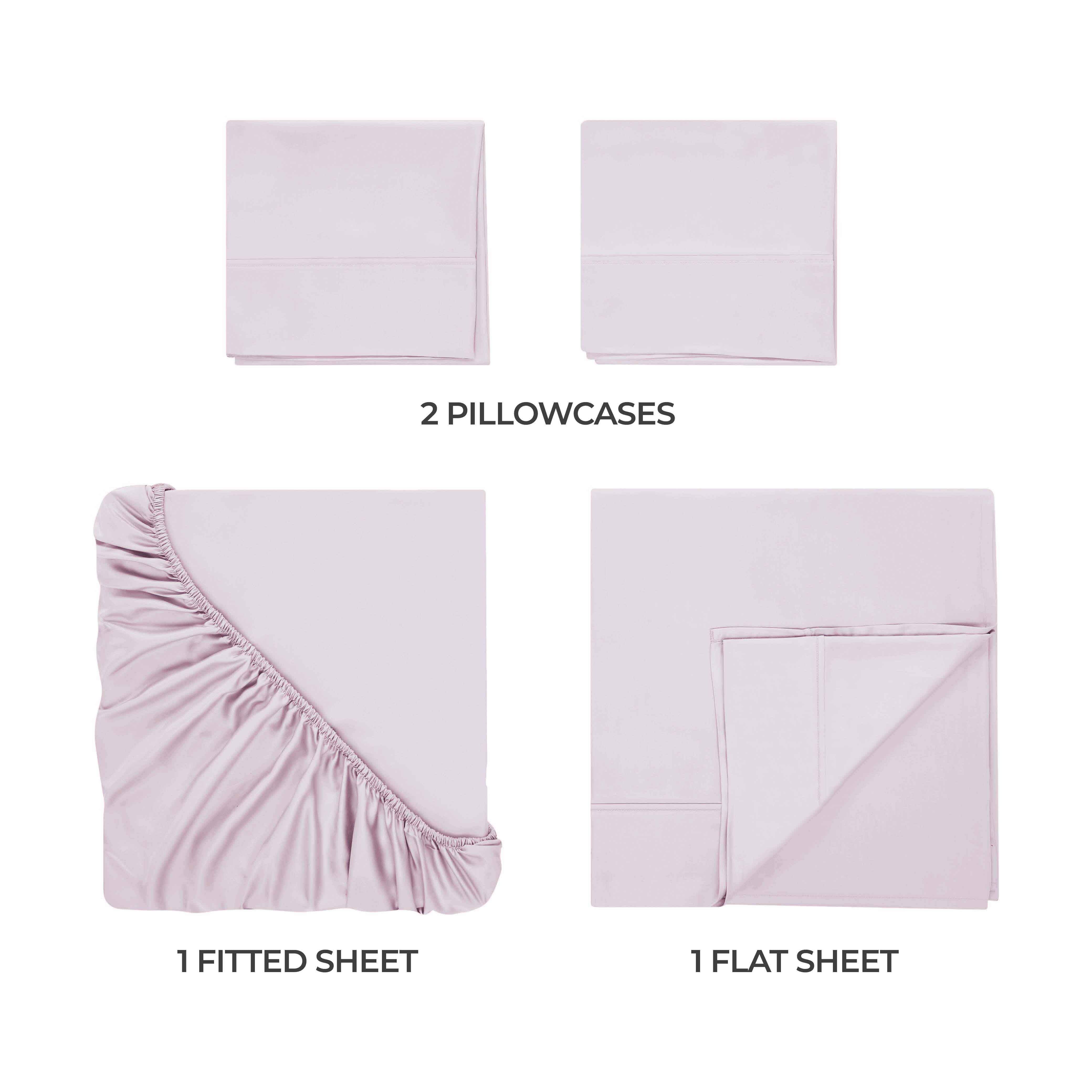 Premium 400 Thread Count Egyptian Cotton Bed Sheet Set - Soft, Breathable & Durable for Luxury Bedroom Comfort