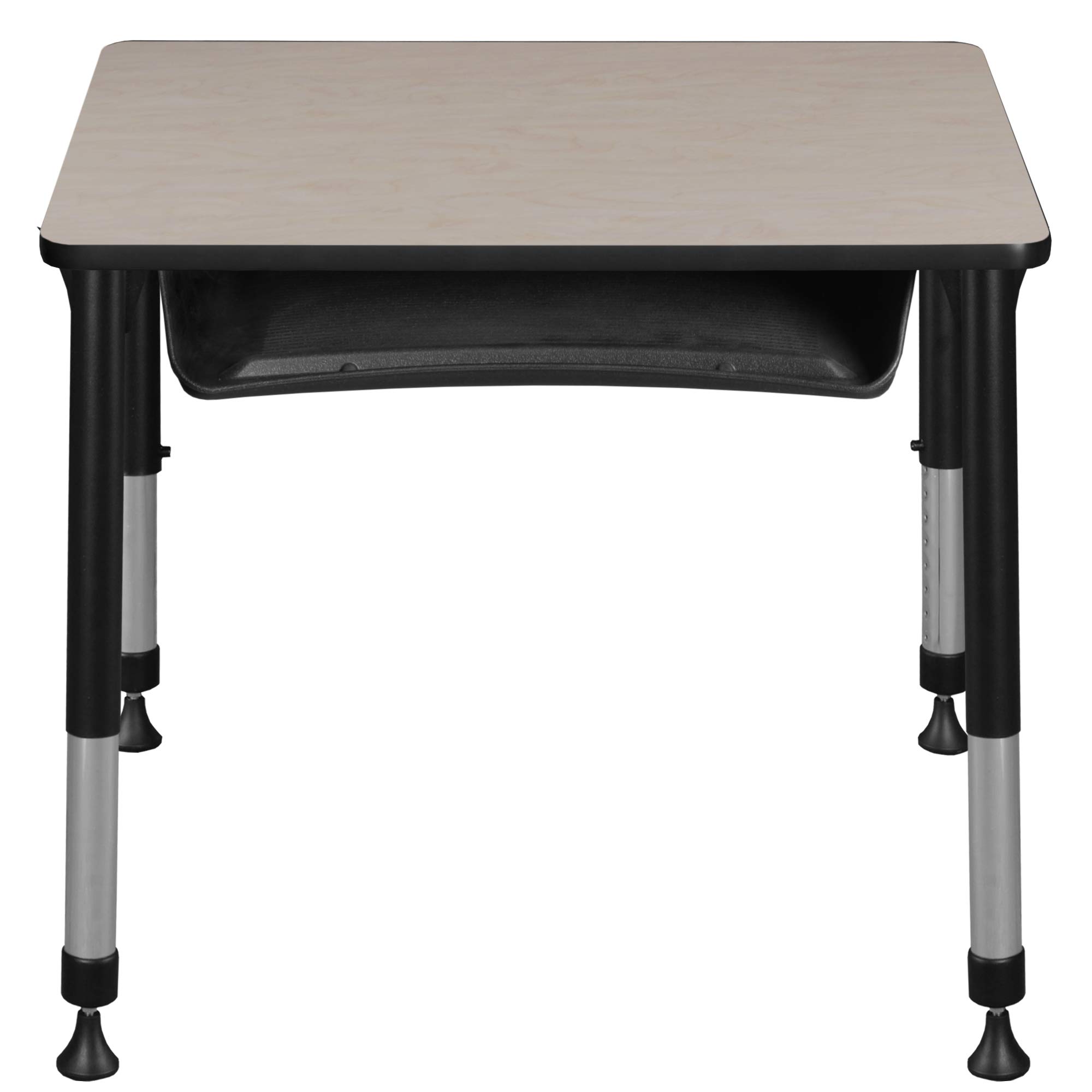 Regency Height Adjustable Rectangular Student Desk with Storage - 18.5