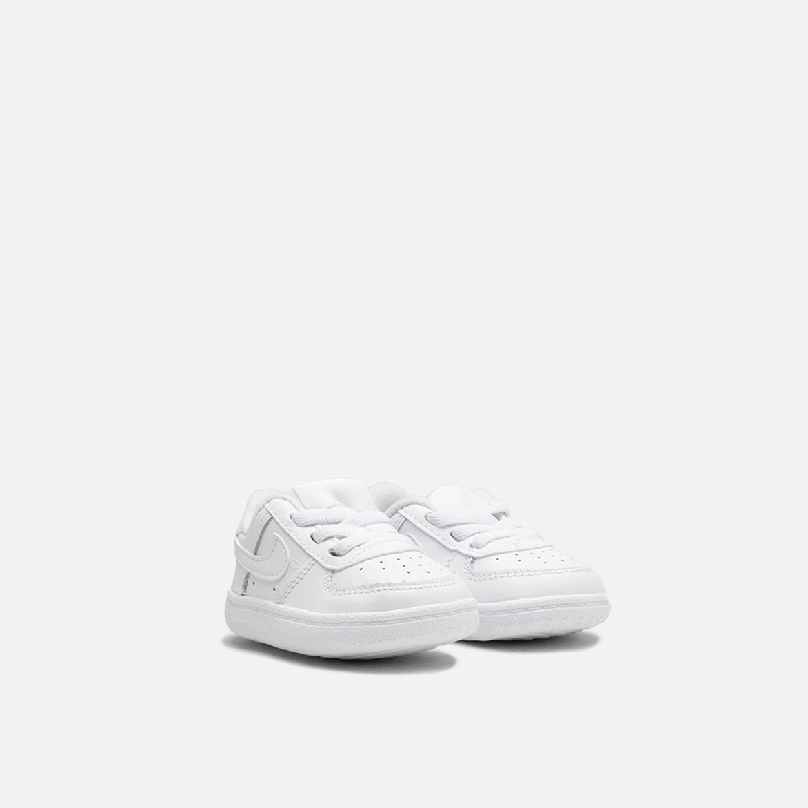 Nike Air Force 1 Crib Shoes - White/White | Baby Sneakers for Boys & Girls | Perfect for First Steps, Special Occasions & Photo Shoots