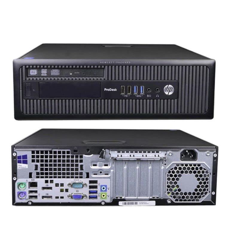 Refurbished HP ProDesk 600 G1 SFF Desktop PC - Intel Core i7, Windows 10 Pro, 32GB RAM, 2TB SSD, WiFi, Bluetooth, DVD, HDMI/DP/VGA - Includes Wireless Keyboard & Mouse + Mouse Pad (Renewed) - Perfect for Home Office, Business, Gaming & Productivity