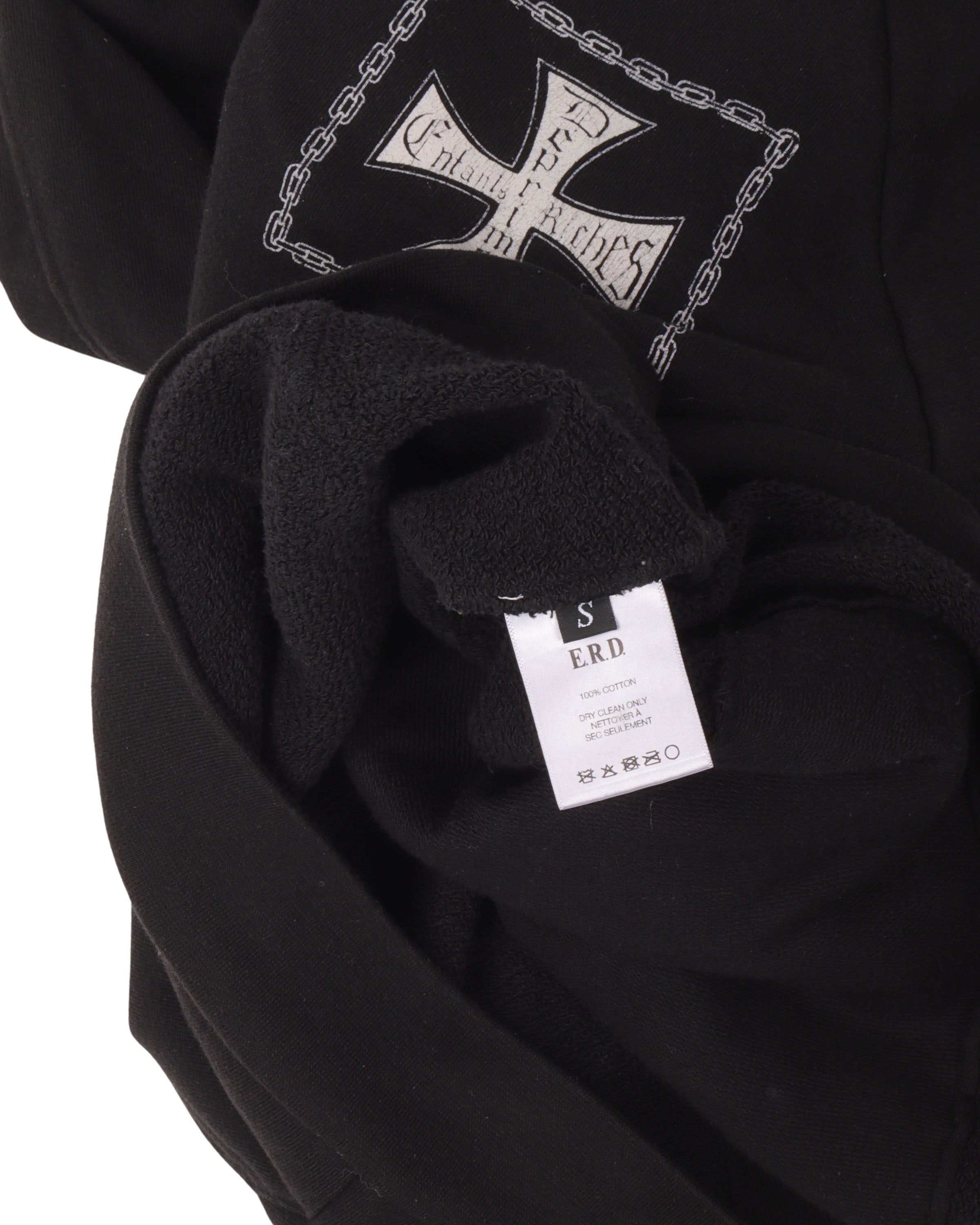 Trendy Iron Cross Hoodie with Rose Design - Gothic Streetwear for Men & Women | Perfect for Casual Outfits, Parties, and Everyday Wear