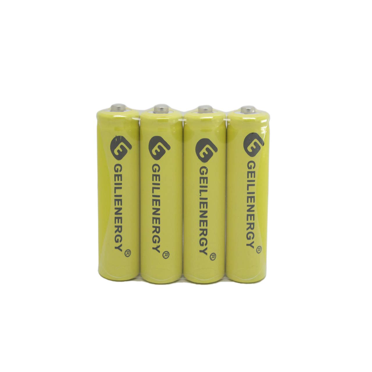 GEILIENERGY AAA Ni-CD 600mAh Rechargeable Solar Light Batteries - 20 Pack Yellow Batteries for Outdoor Solar Lights, Garden Lamps & Landscape Lighting