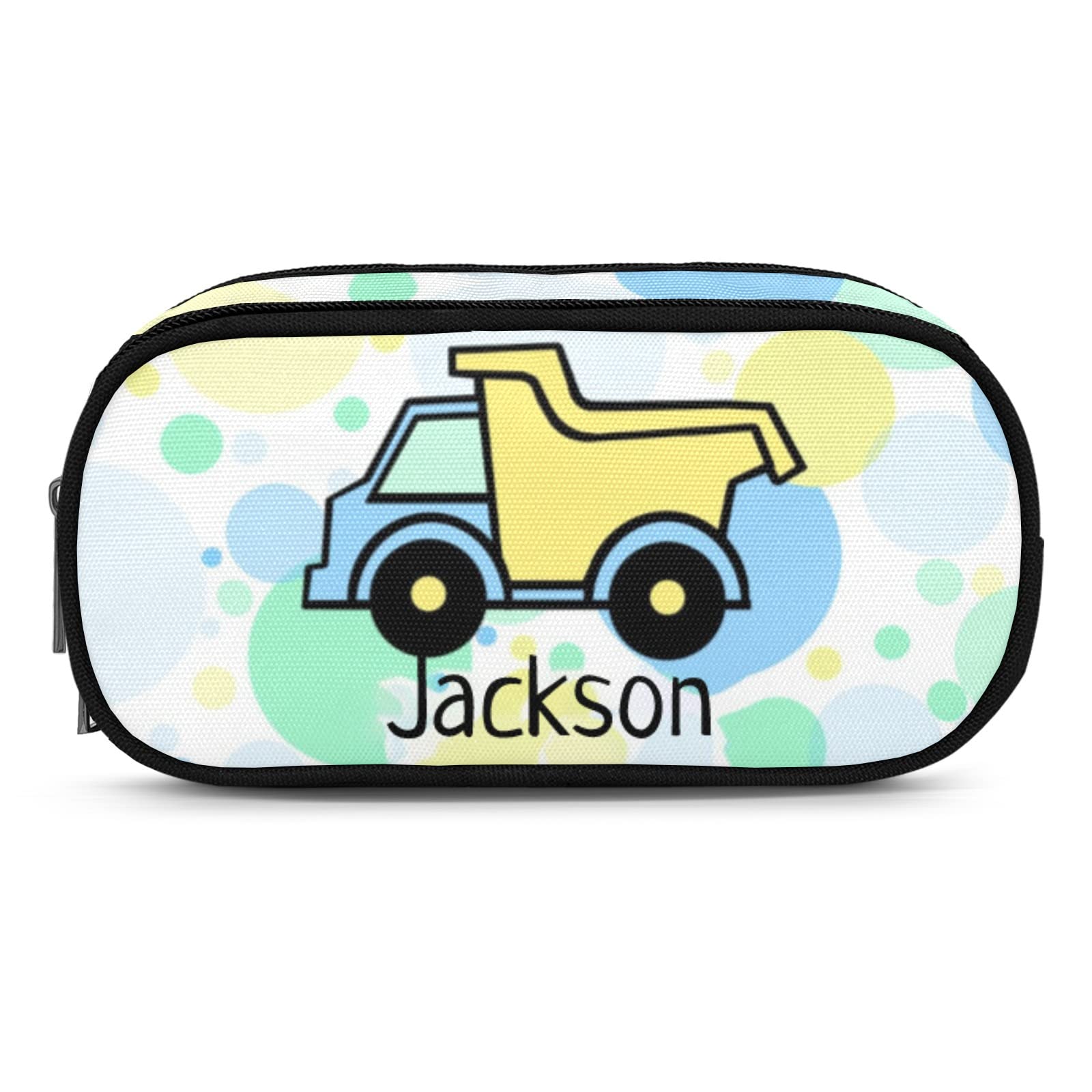 Custom Pencil Pen Case with Zipper - Personalized Pencil Bag Pouch Box for School, Office & Travel - Colorful Small Car Design - Perfect for Organizing Stationery, Art Supplies & Daily Essentials
