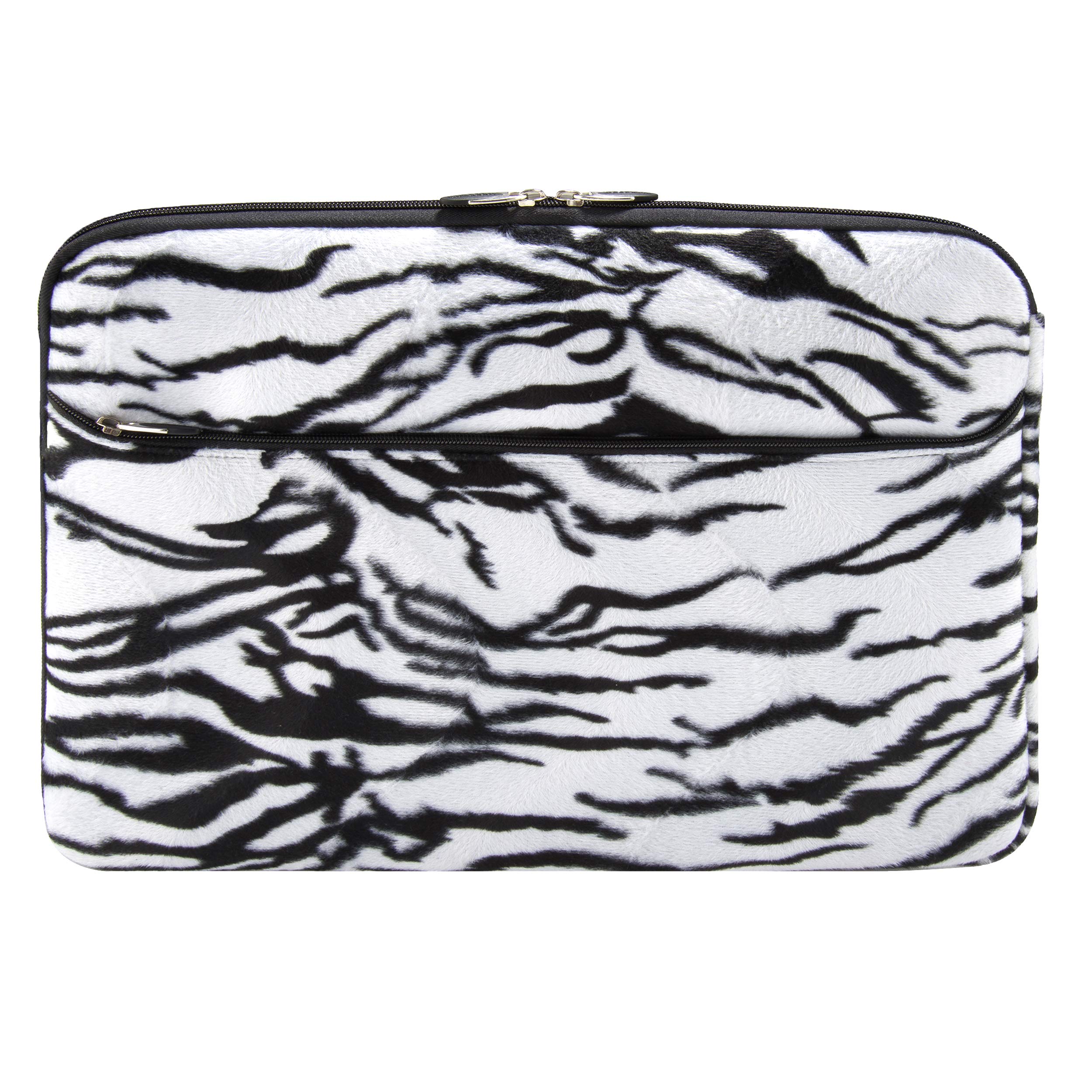 Waterproof Laptop Sleeve for MacBook Pro 14 inch 2021 & iPad Pro 12.9/11 2021 - Shockproof Protective Case with Padded Interior (13 inch, Black/White) - Perfect for Travel, Office & School Use