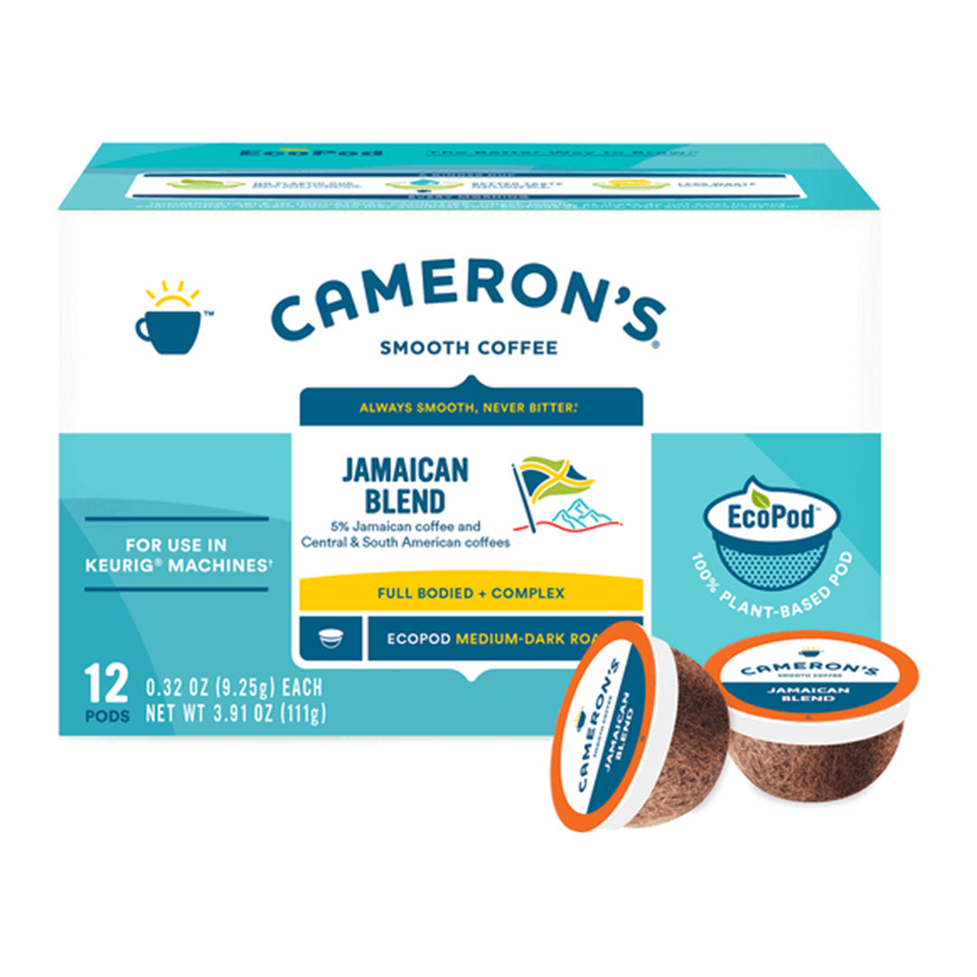 Premium Jamaican Blend Single Serve Coffee Pods - 12 Pack | Rich & Bold Flavor for Keurig Brewers | Perfect for Home, Office & Travel