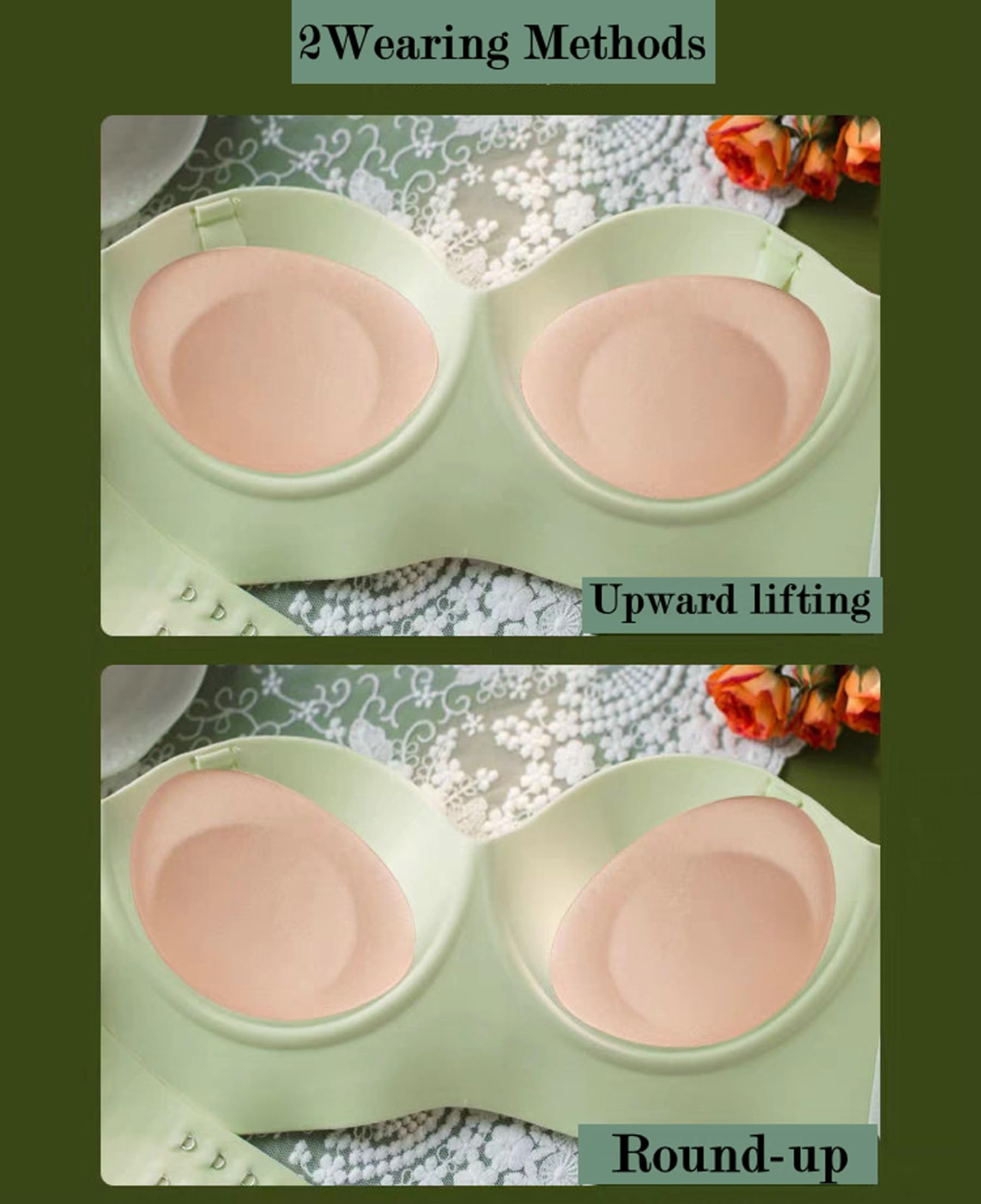 Women's Adhesive Bra Pads - Breathable Push Up Cups for Lingerie & Bikini | Removable Padding Enhancer | Perfect for Swimwear, Dresses & Special Occasions