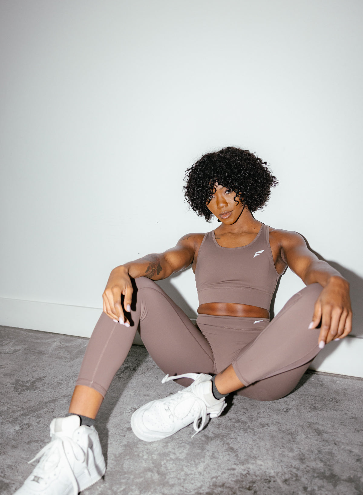 ASCEND High Waist Yoga Leggings for Women - Earth Tone Workout Pants with Pockets, Tummy Control & 4-Way Stretch - Perfect for Yoga, Gym, Running & Lounge Wear
